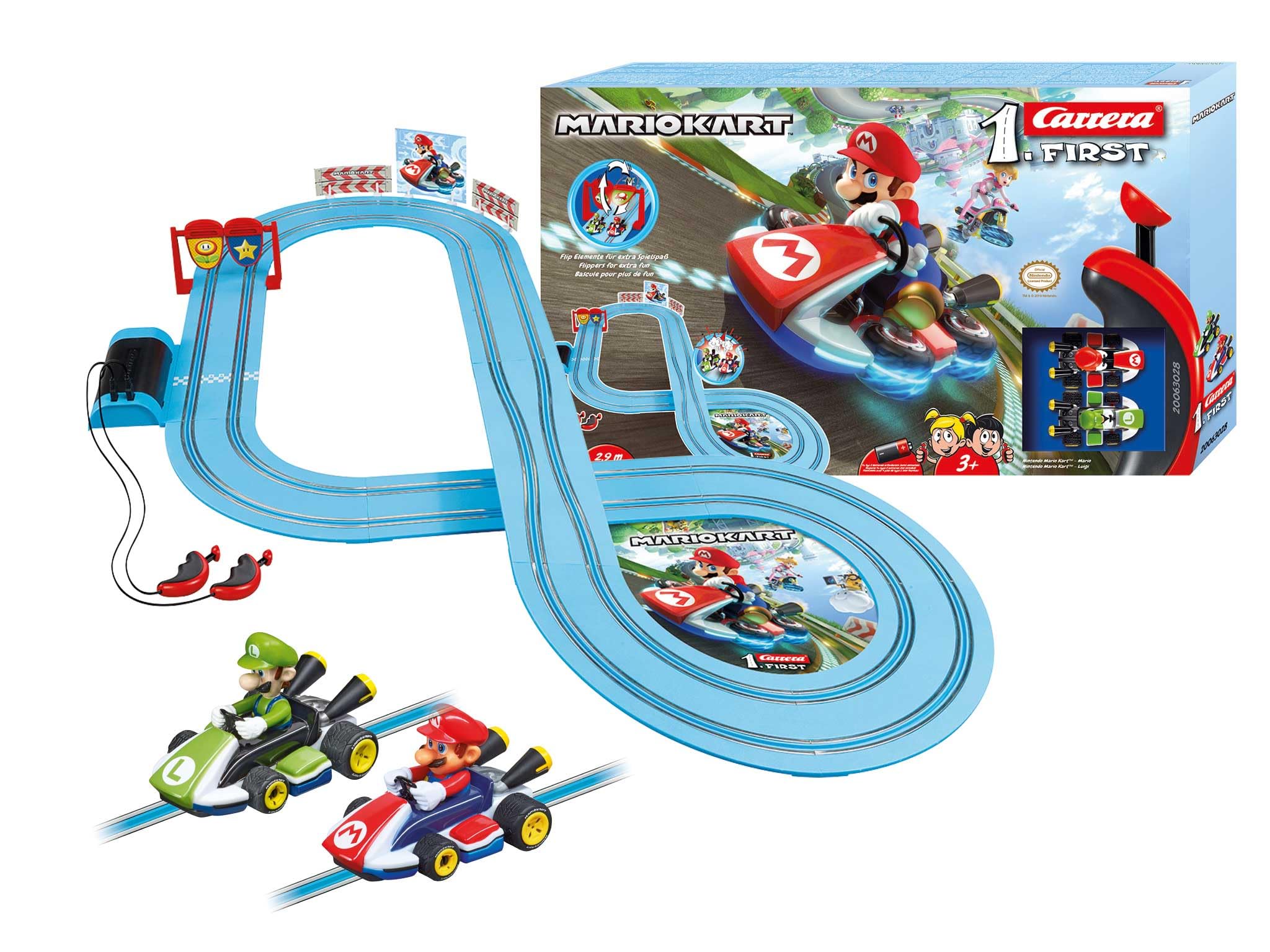 Carrera Mario Kart Slot Car Track Set - 2.9m Track | Ages 3+ | Up to 2 Drivers