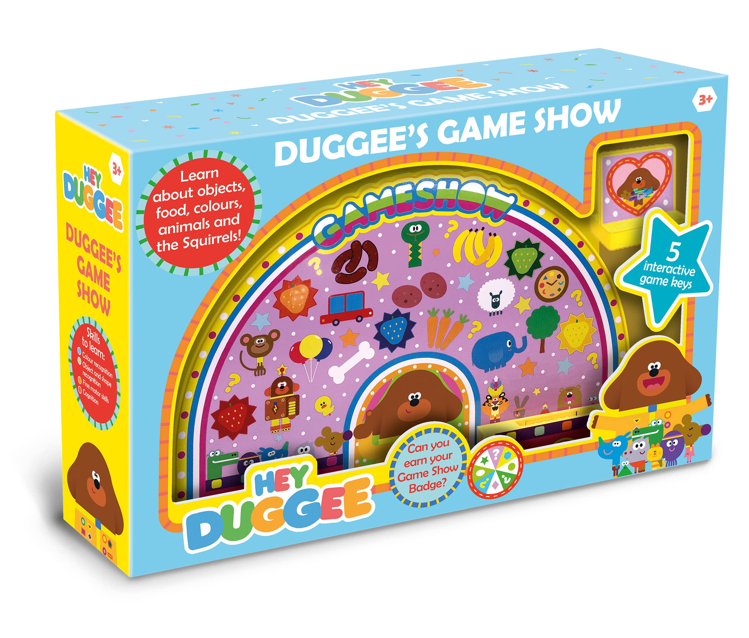 Hey Duggee HD24 Game Show Toy for Kids - Interactive Learning for Ages 3+ | Multicolor Plastic