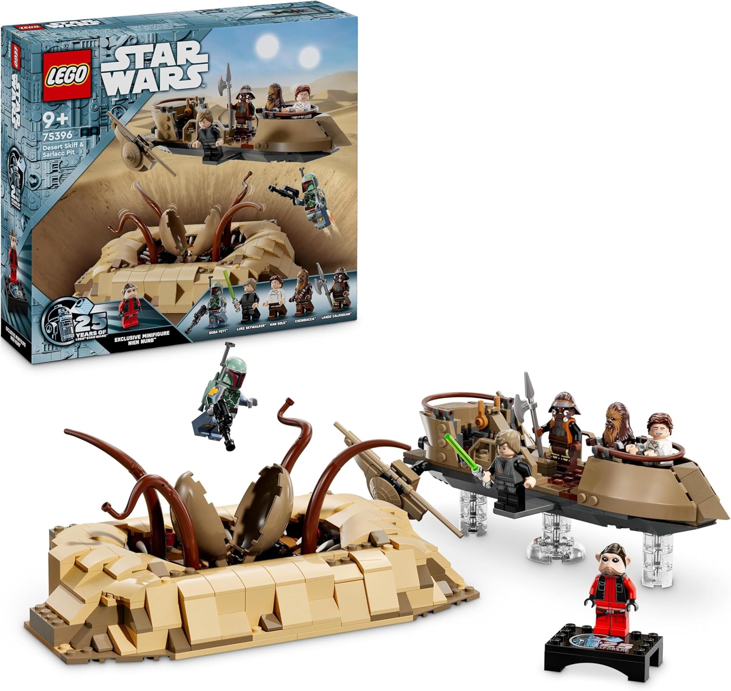 LEGO Star Wars: Return of the Jedi Desert Skiff & Sarlacc Pit Playset - Buildable Vehicle Toy for Kids 9+ 1