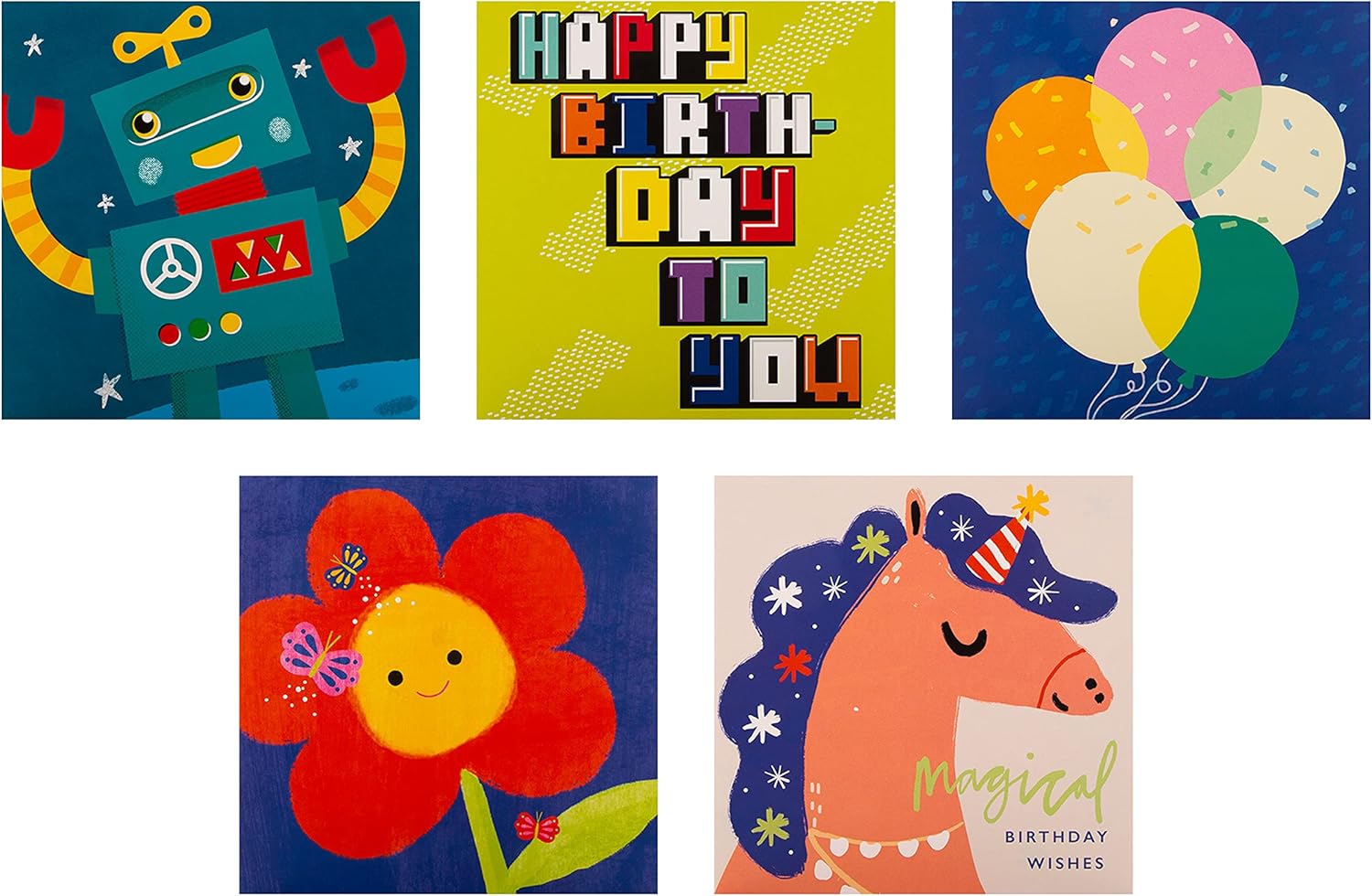 Hallmark Kids Birthday Cards, Multipack of 20 in 20 Fun Designs 5
