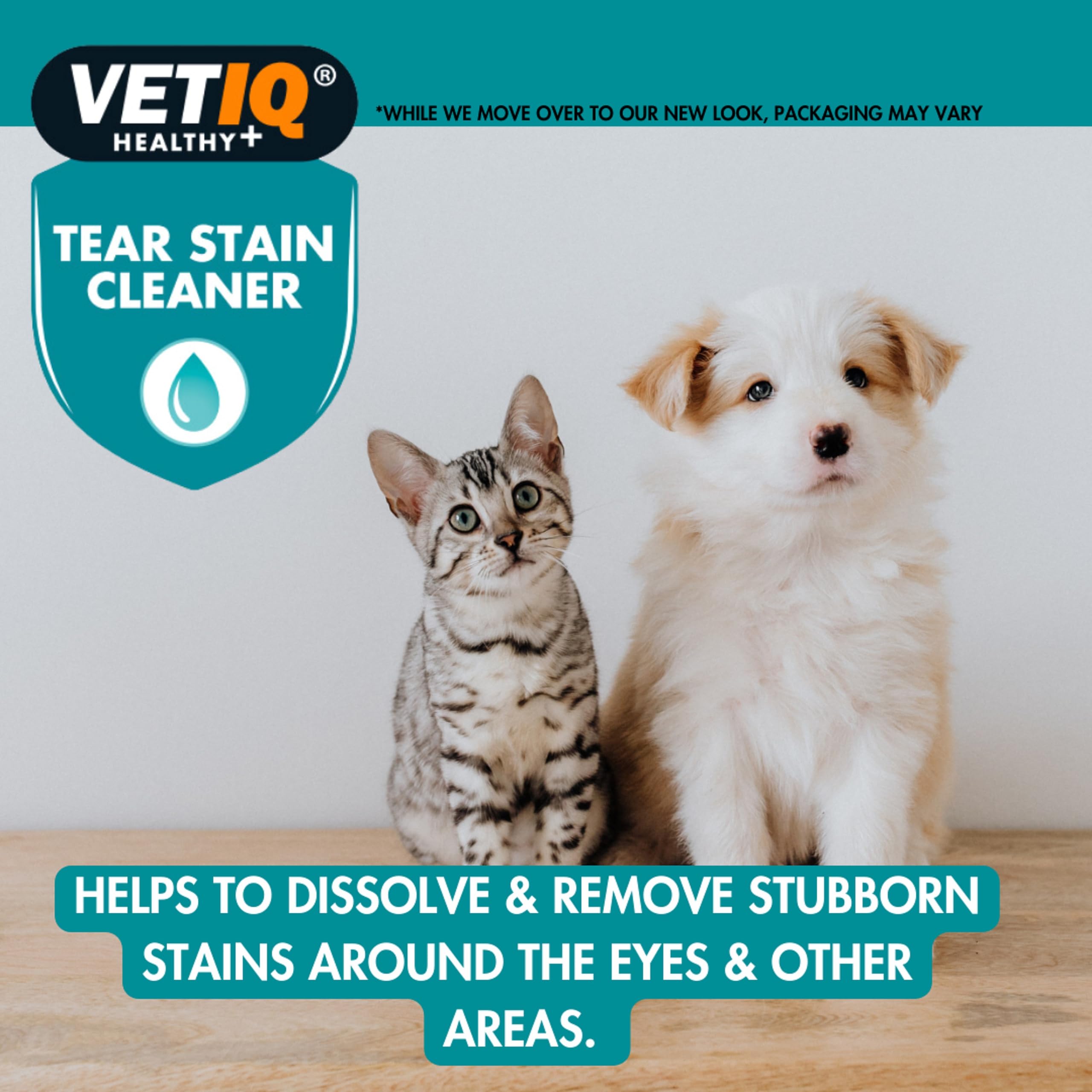 VETIQ Tear Stain Remover for Cats 3+ Months & Dogs 2+ Months - Gentle, Non-Allergenic Formula | 100ml 6