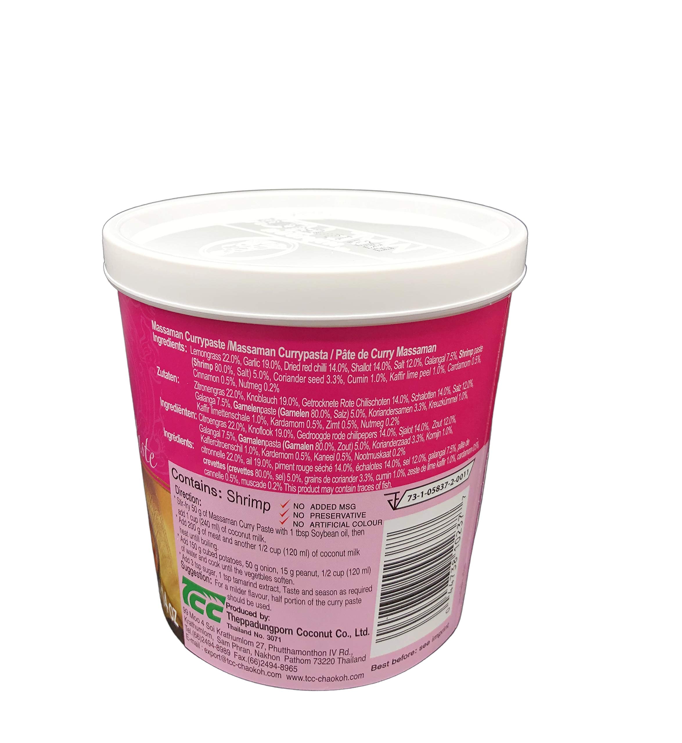 Mae Ploy Massaman Curry Paste - Authentic Thai Cooking Sauce | 400g Tub 4