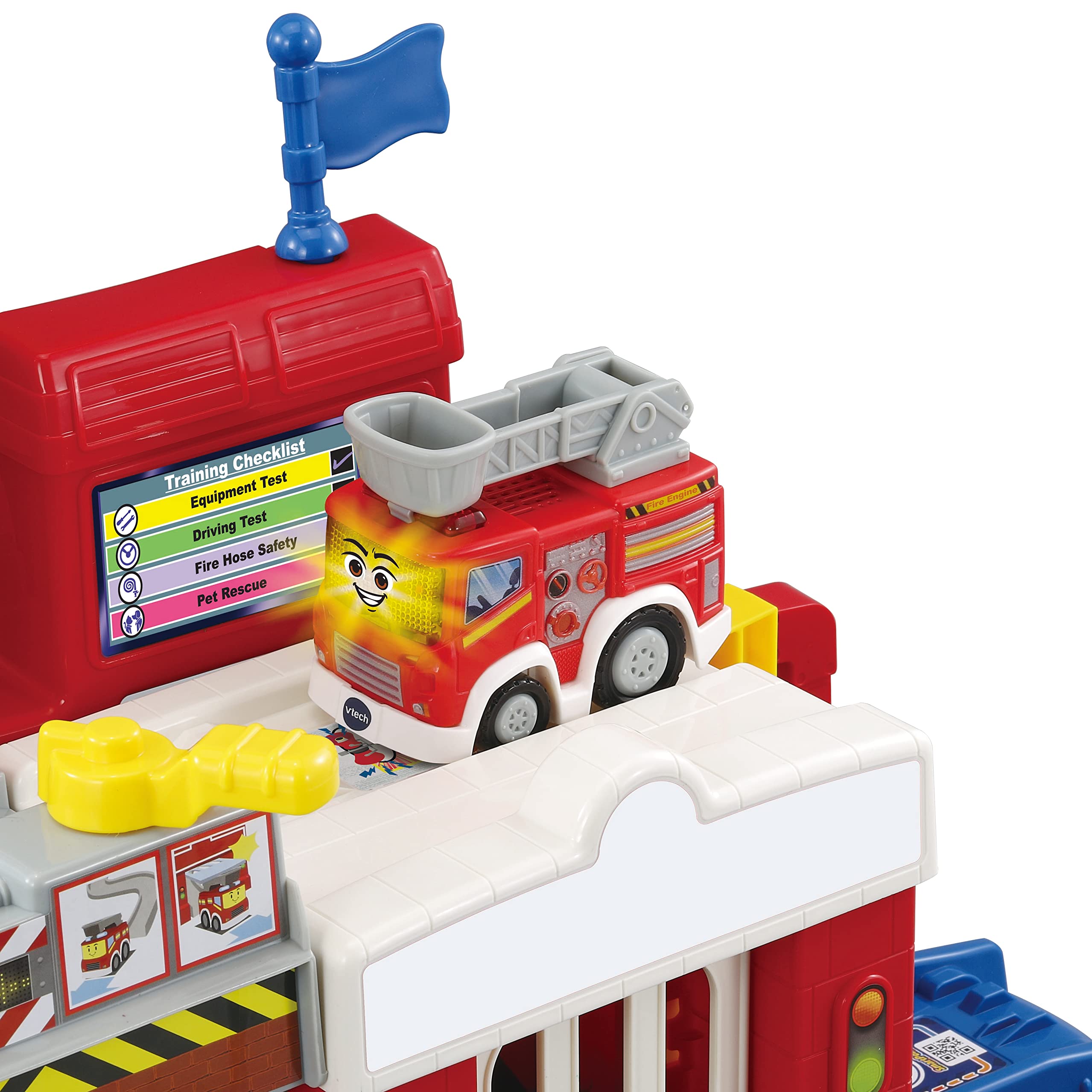 VTech Toot-Toot Drivers Fire Station Playset with Interactive SmartPoint Fire Engine | Ages 1-5 3