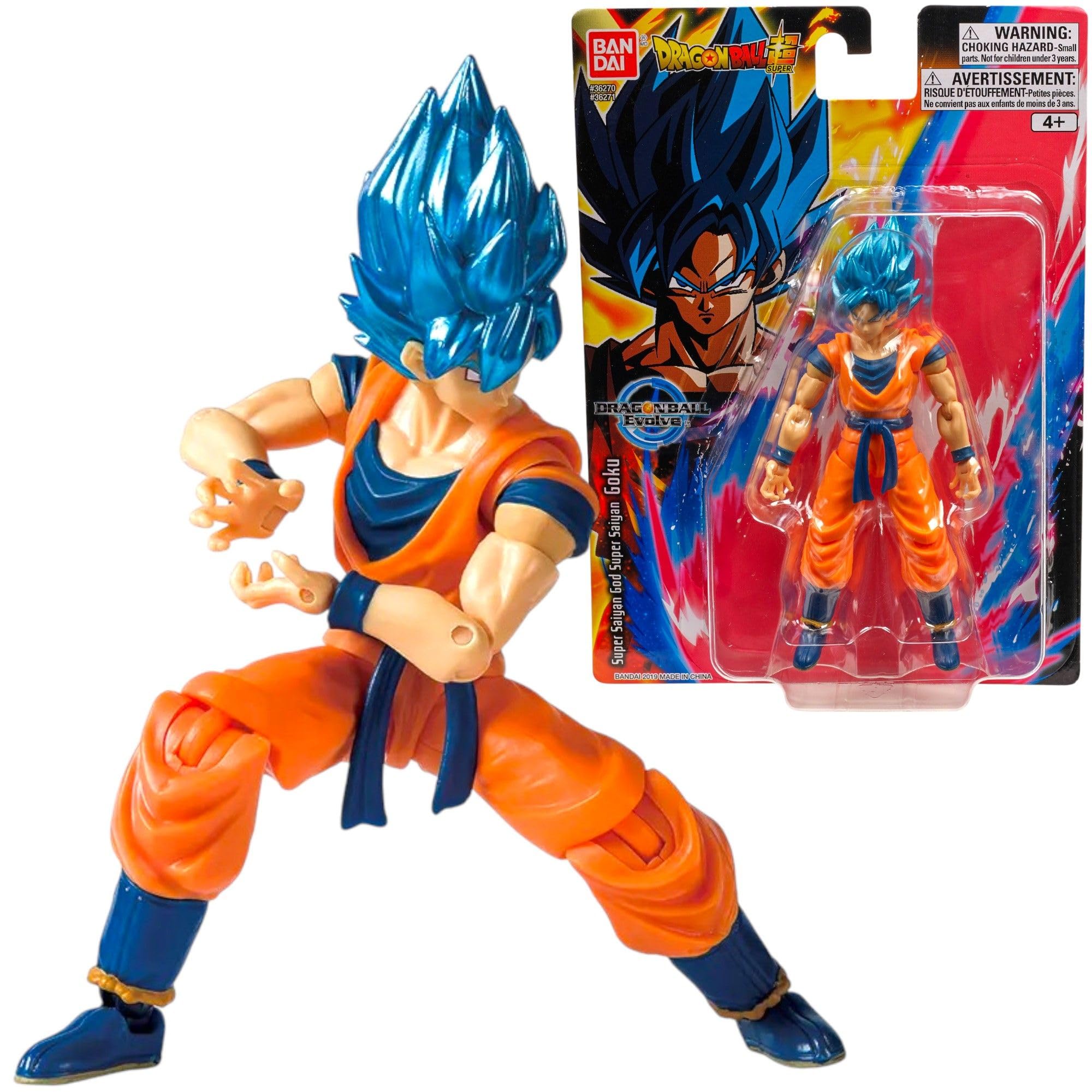 Dragon Ball Z Dragon Ball Evolve Super Saiyan God Super Saiyan Goku Action Figure | 12.5cm | Bandai 1