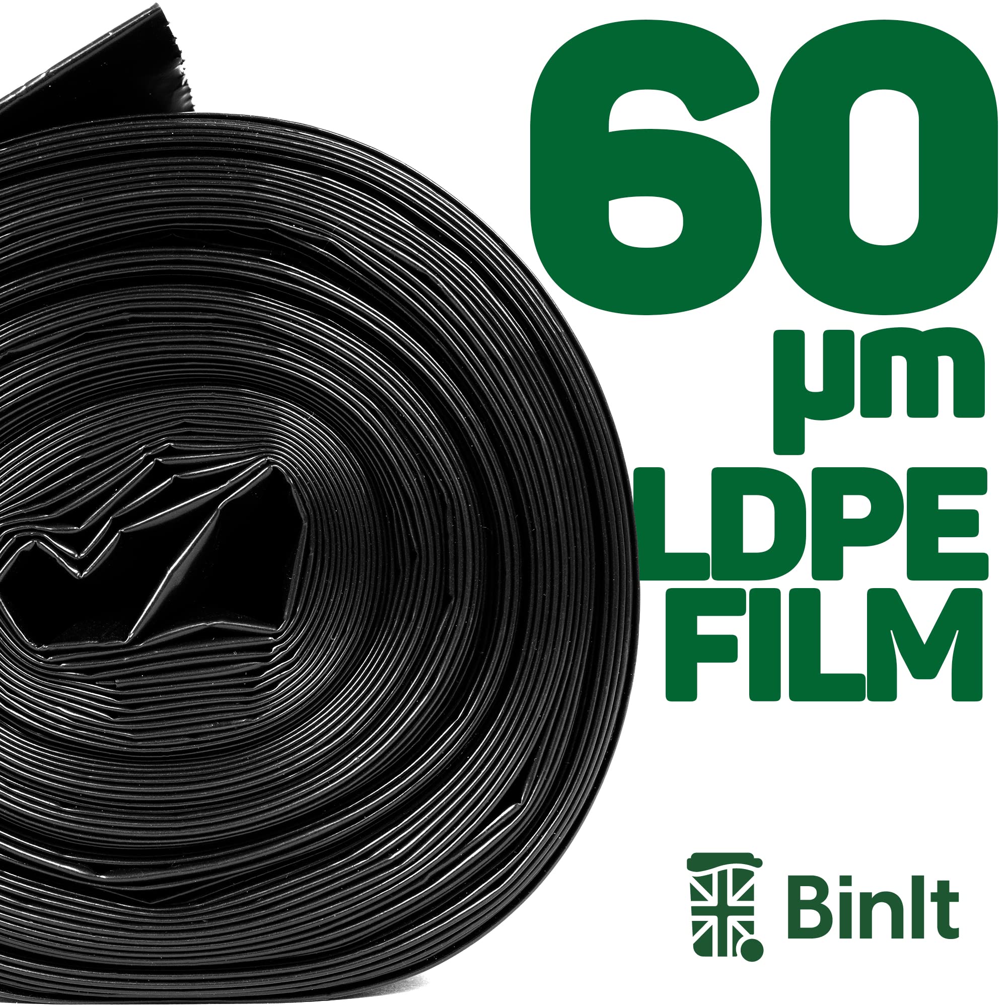 BIN IT Ultra Heavy Duty Tie Top Bin Liners - 120 Litre XL, 60 μm, 80kg Lift Tested (10 Count) 2