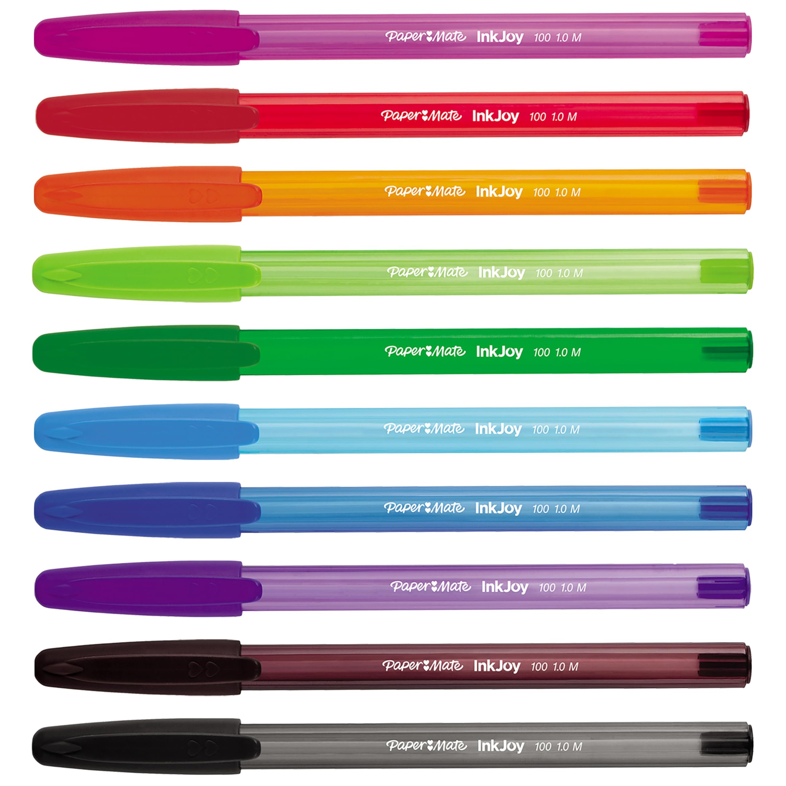 Paper Mate InkJoy 100ST Ballpoint Pens - Medium Point (1.0mm) | 27 Count Assorted Fun Colors