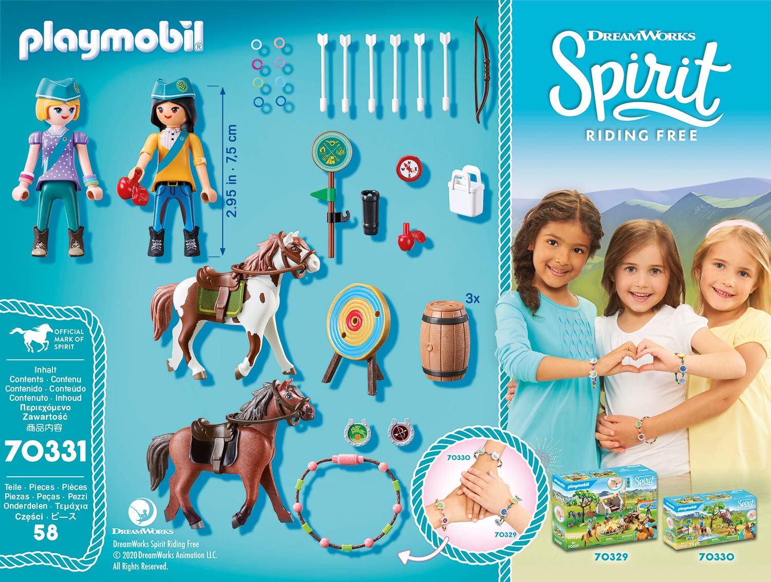Playmobil DreamWorks Spirit Abigail & Ursula Outdoor Adventure Playset - 58 Pieces, Ages 4-10 3