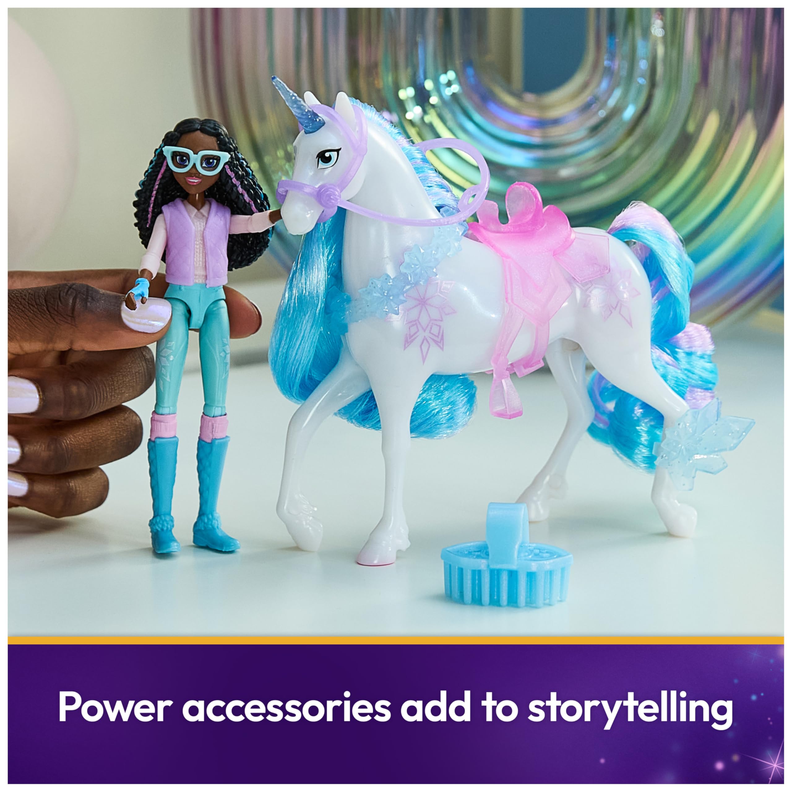 Unicorn Academy Layla & Glacier Power of Friendship Playset - Posable Doll & Unicorn Toy for Girls Ages 4 and Up 8
