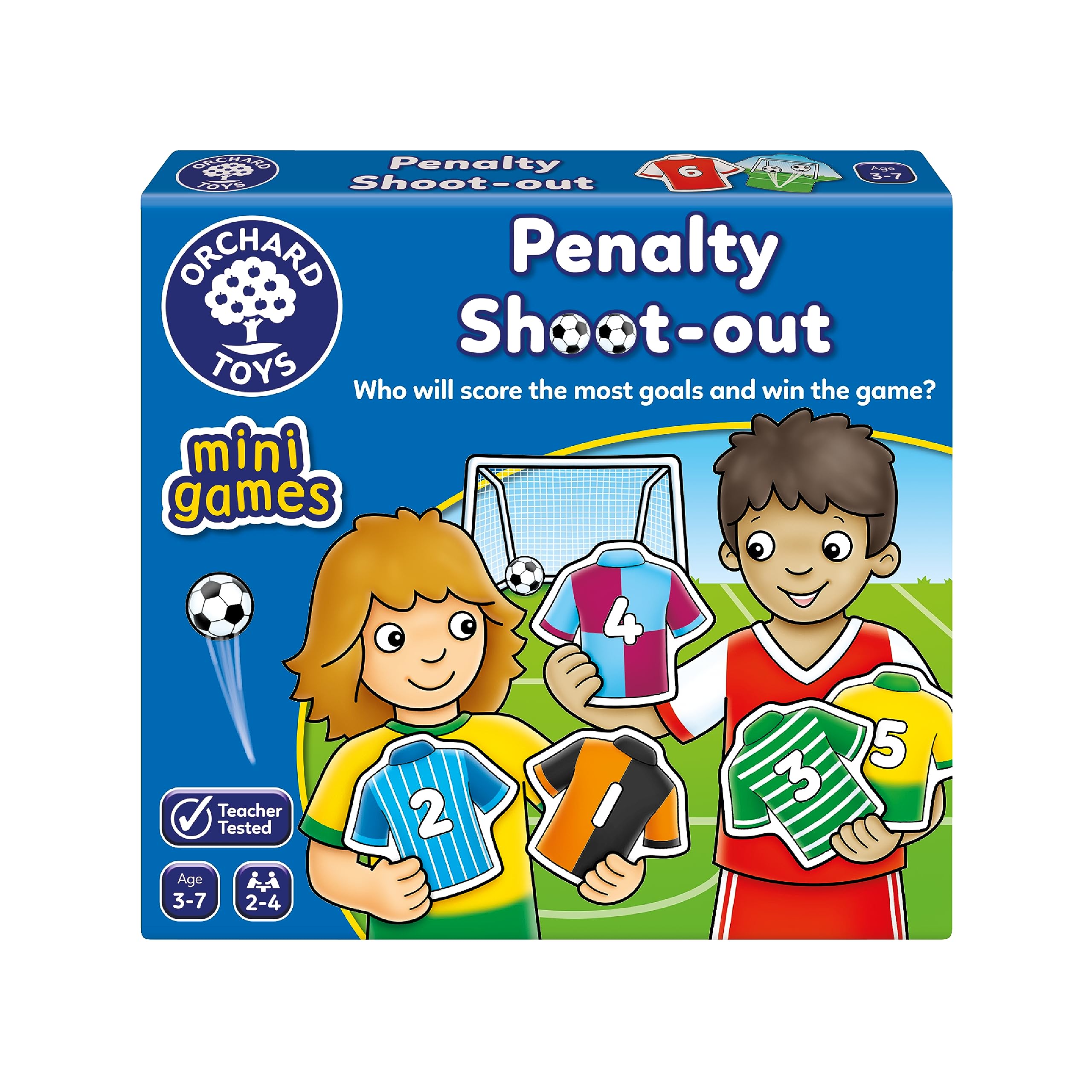 Orchard Toys Penalty Shoot-Out Mini Game - Educational Counting Game for Ages 3+ | 2-4 Players 1