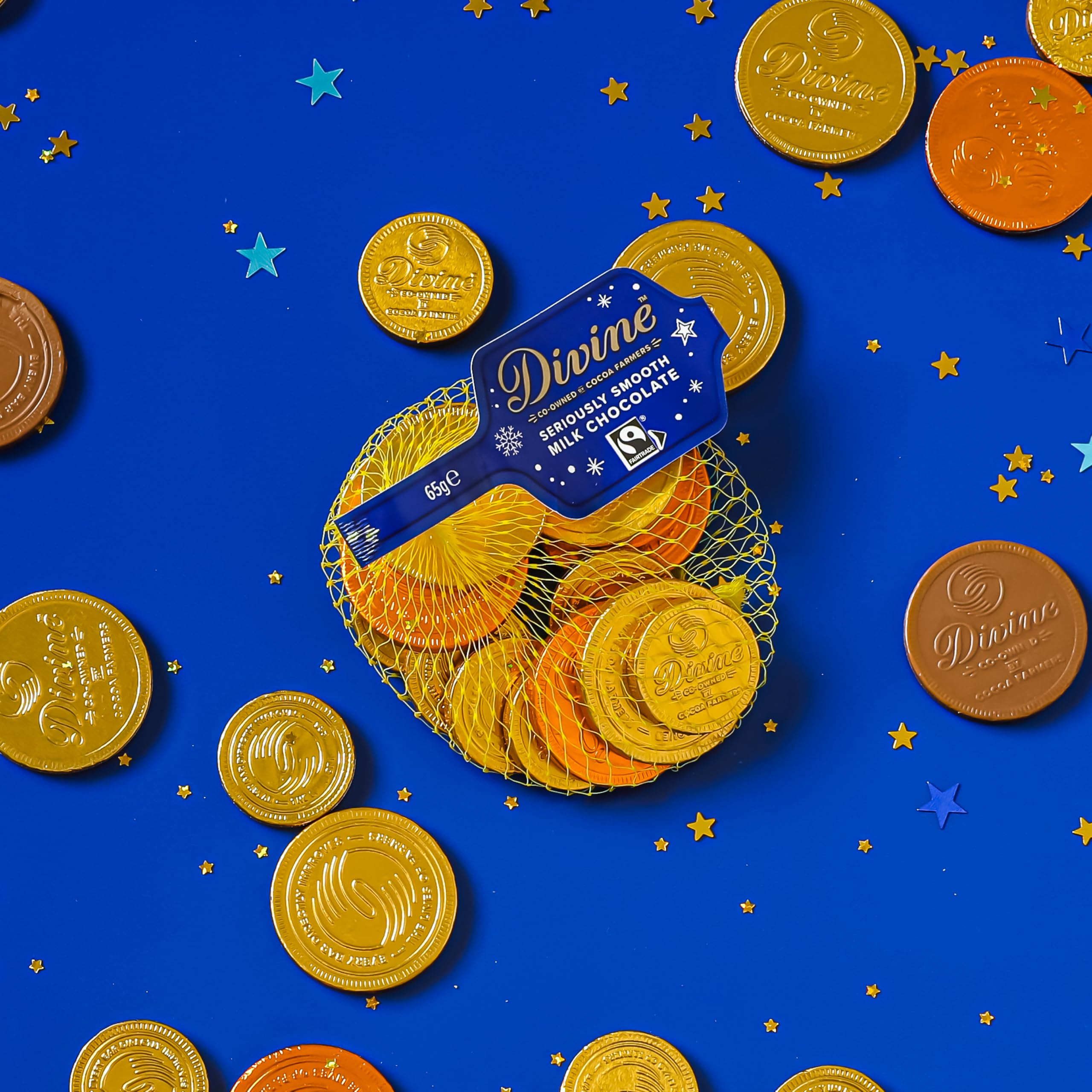 Divine Milk Chocolate Coins - Fairtrade, Palm Oil Free | 65g 3