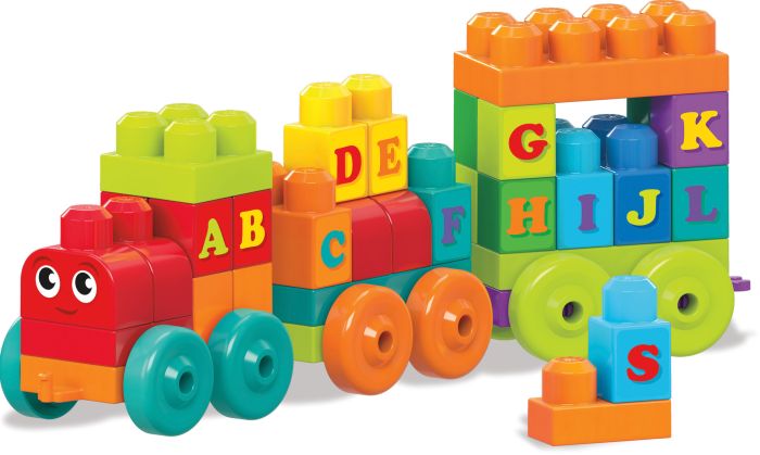 Mega Bloks DXH35 Building Basics ABC Learning Train