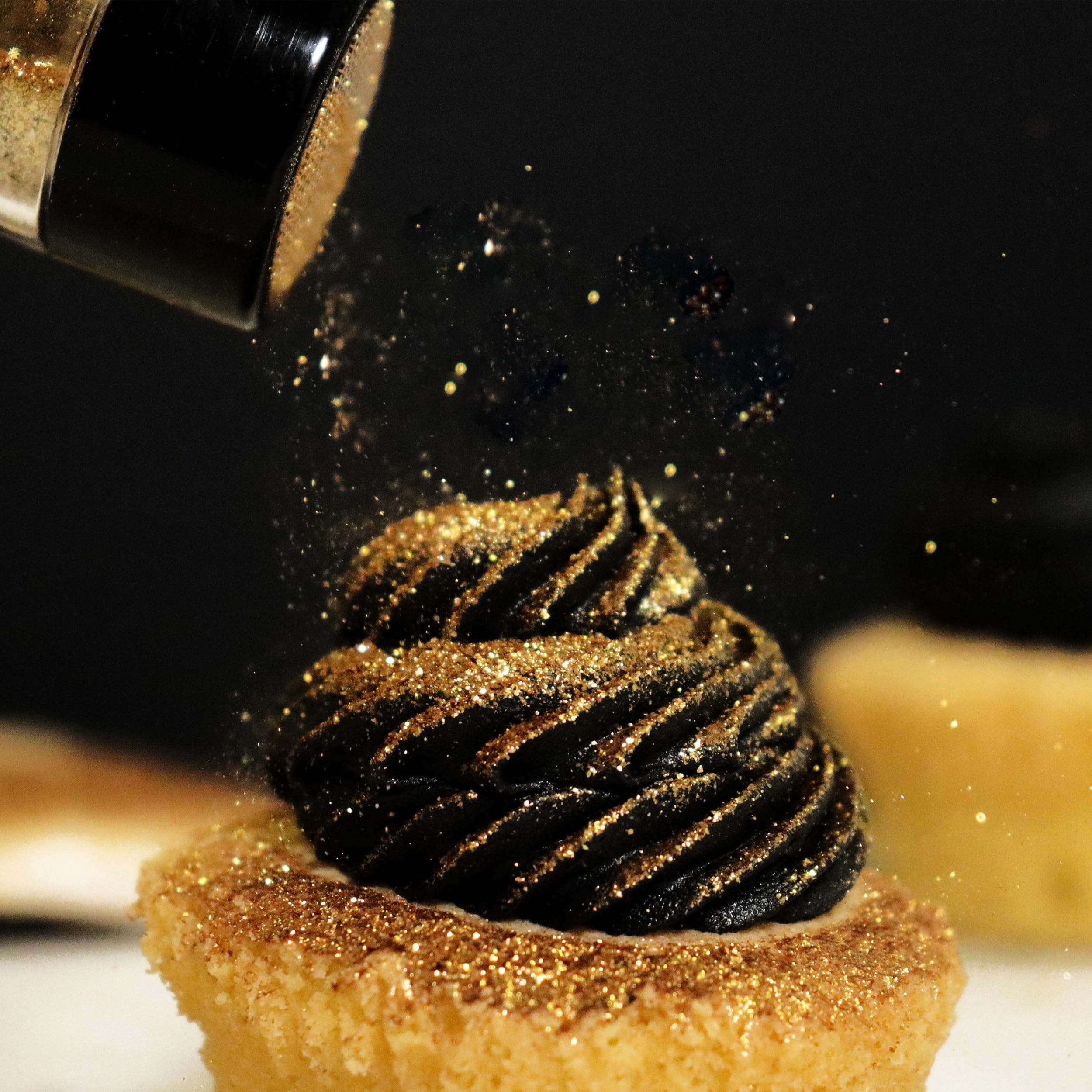 PME Edible Lustre Snow Sprinkles - Gold, 10g Shaker Bottle