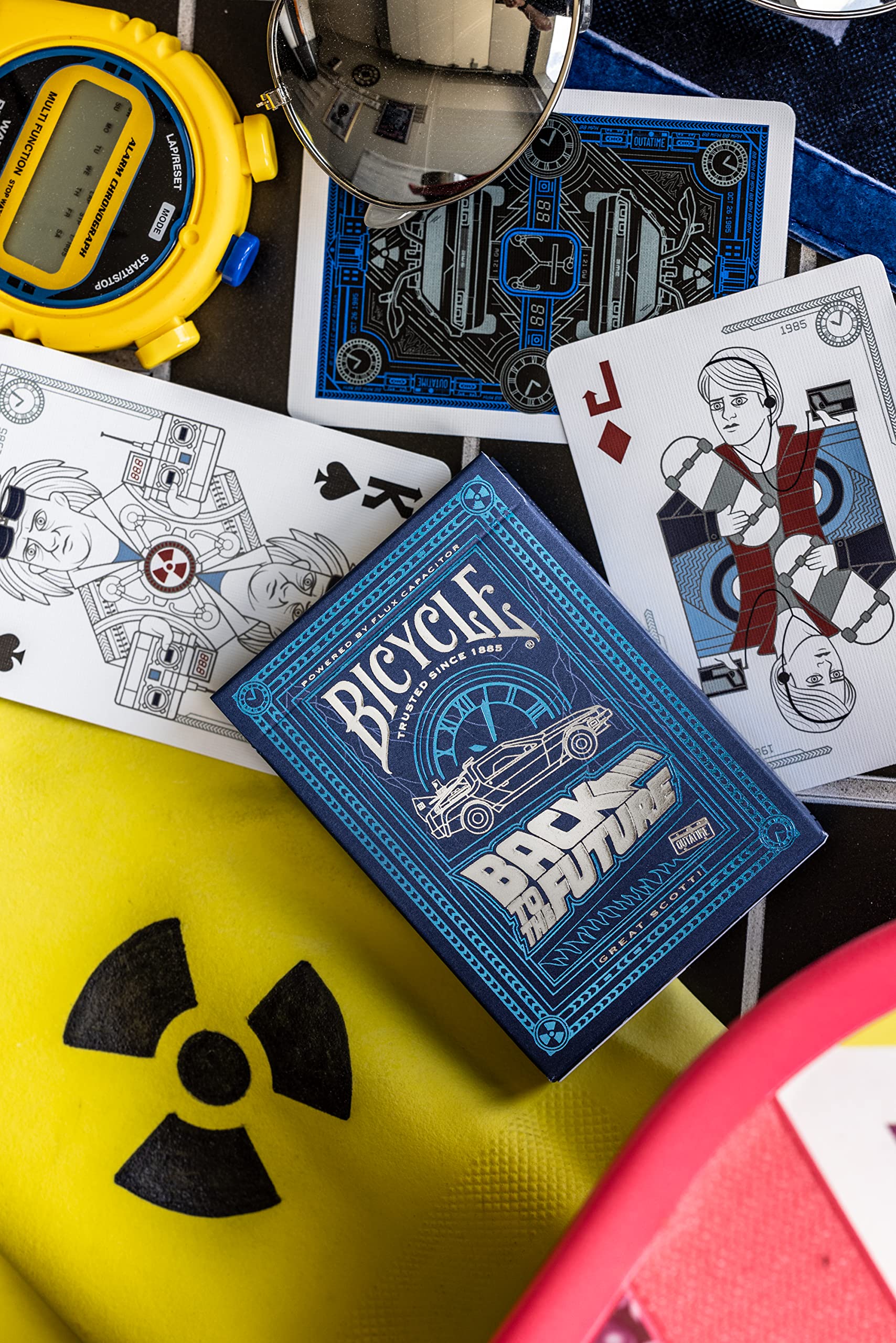 Bicycle Back to The Future Playing Cards - Air Cushion Finish, Custom Figures | Unisex Adult