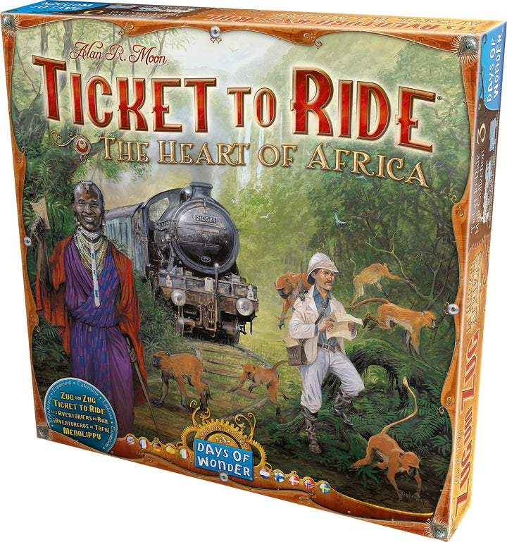 Tage des Wunders | Ticket to Ride The Heart of Africa Brettspiel-ERWEITERUNG | Ab 8 Jahren | Für 2 bis 5 Spieler | Durchschnittliche Spielzeit 30–60 Minuten