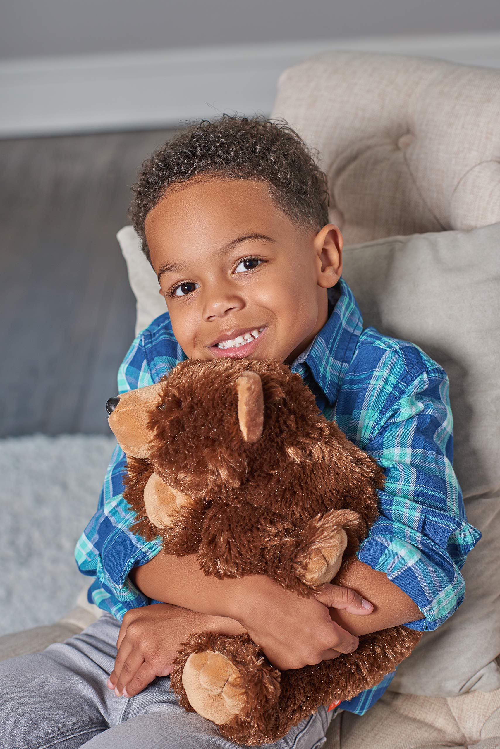 WILD REPUBLIC Cuddlekins Brown Bear Plush Soft Toy - 30 cm | Realistic Design | High Quality Plush 4
