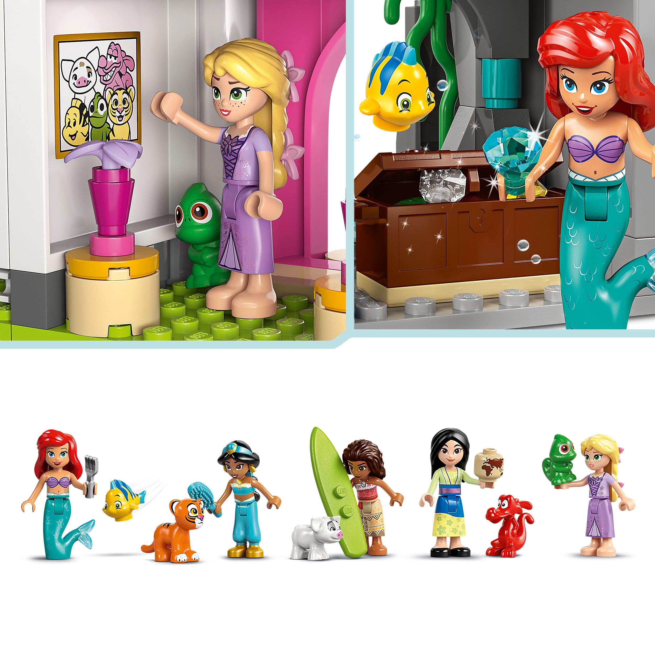 LEGO ǀ Disney Princess Castle & Royal Pets - Modular Building Playset for Ages 6+ 4