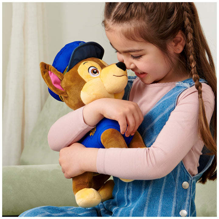 PAW Patrol, Talking Chase, 30,5 cm großes, interaktives Plüschtier mit Geräuschen und Phrasen