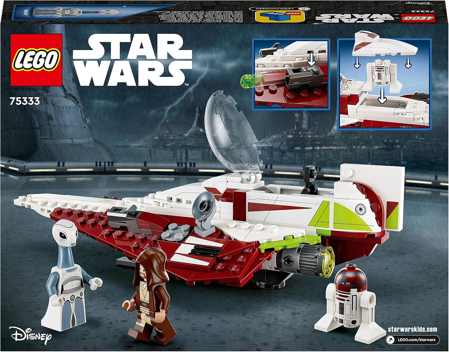 LEGO 75333 Star Wars Obi-Wan Kenobi’s Jedi Starfighter Building Set for Kids 7+ 10