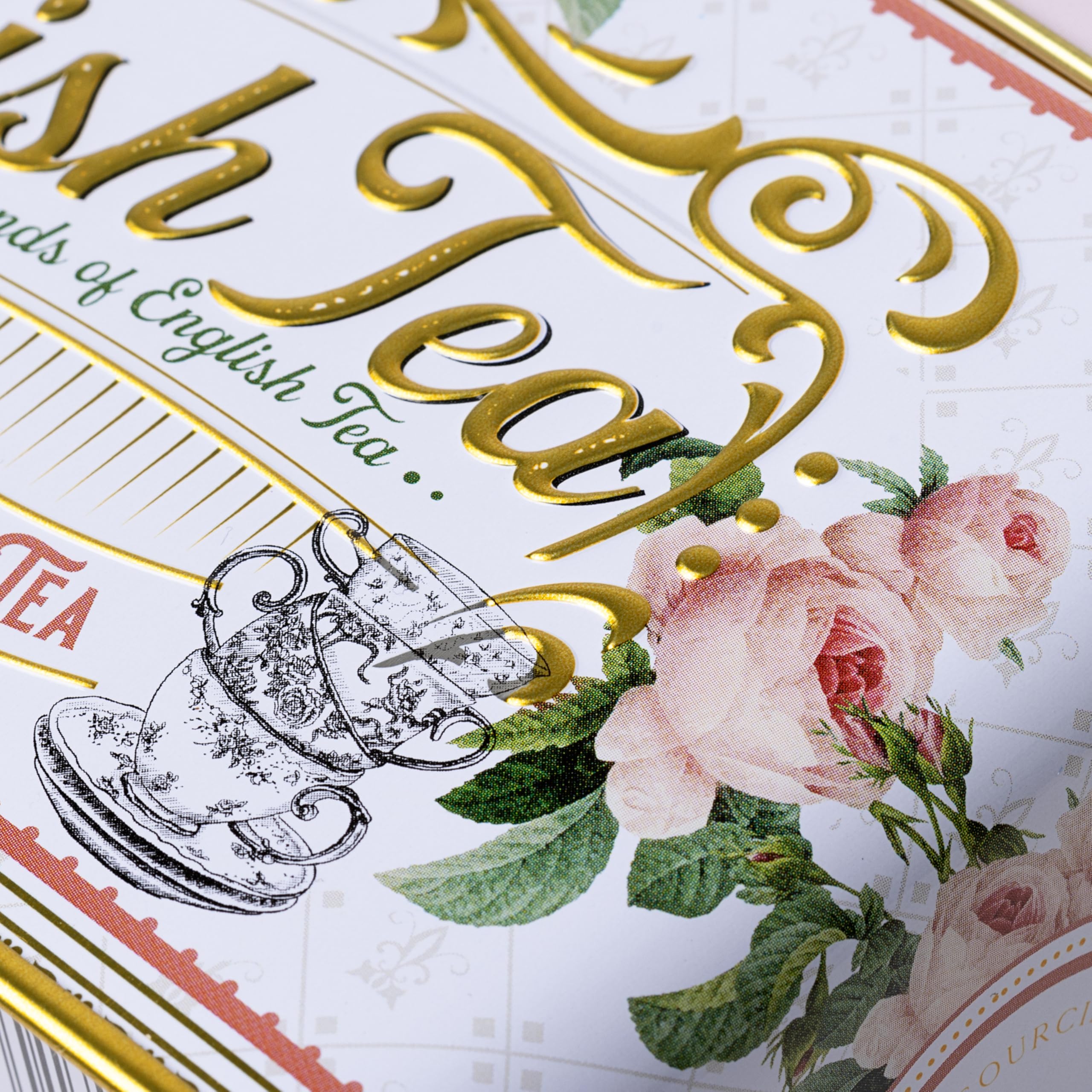 New English Teas - English Rose Tea Tin with 40 English Breakfast Teabags 7