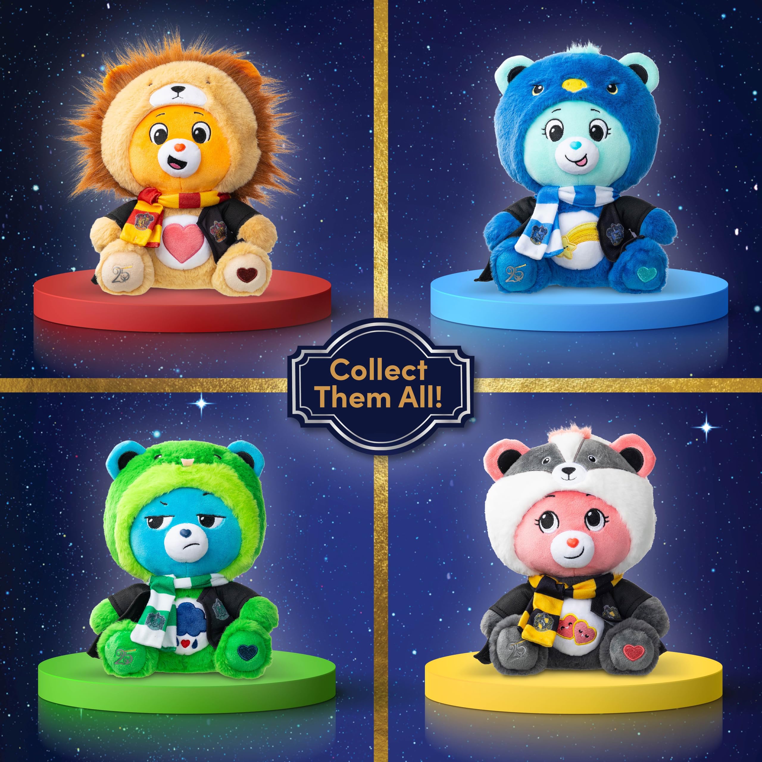 Care Bears Grumpy Bear Slytherin Hoodie Plush - 30cm | Unisex Children | Ages 4+ 5