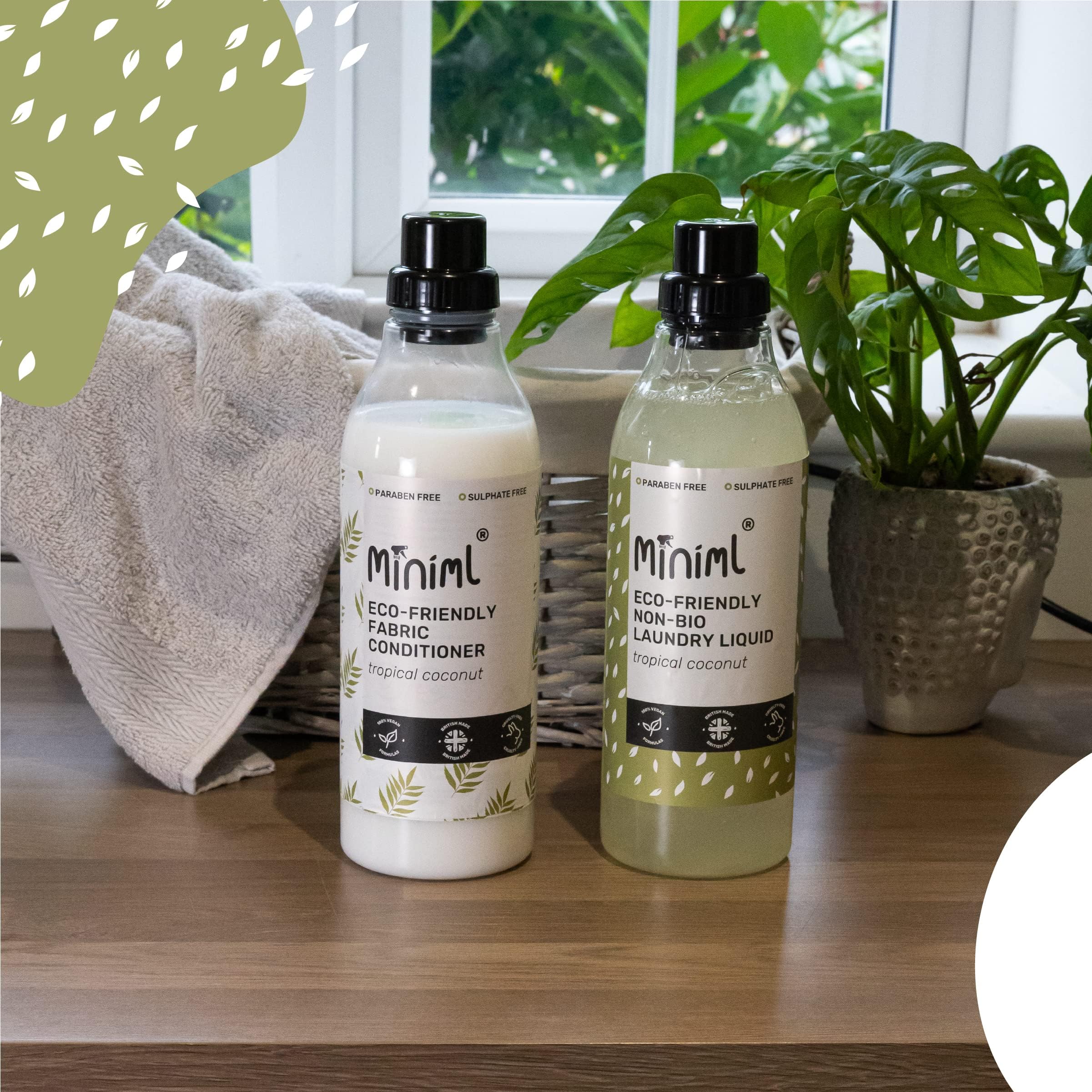 Miniml - Eco Fabric Softener & Conditioner 1L Bottle Tropical Coconut 4