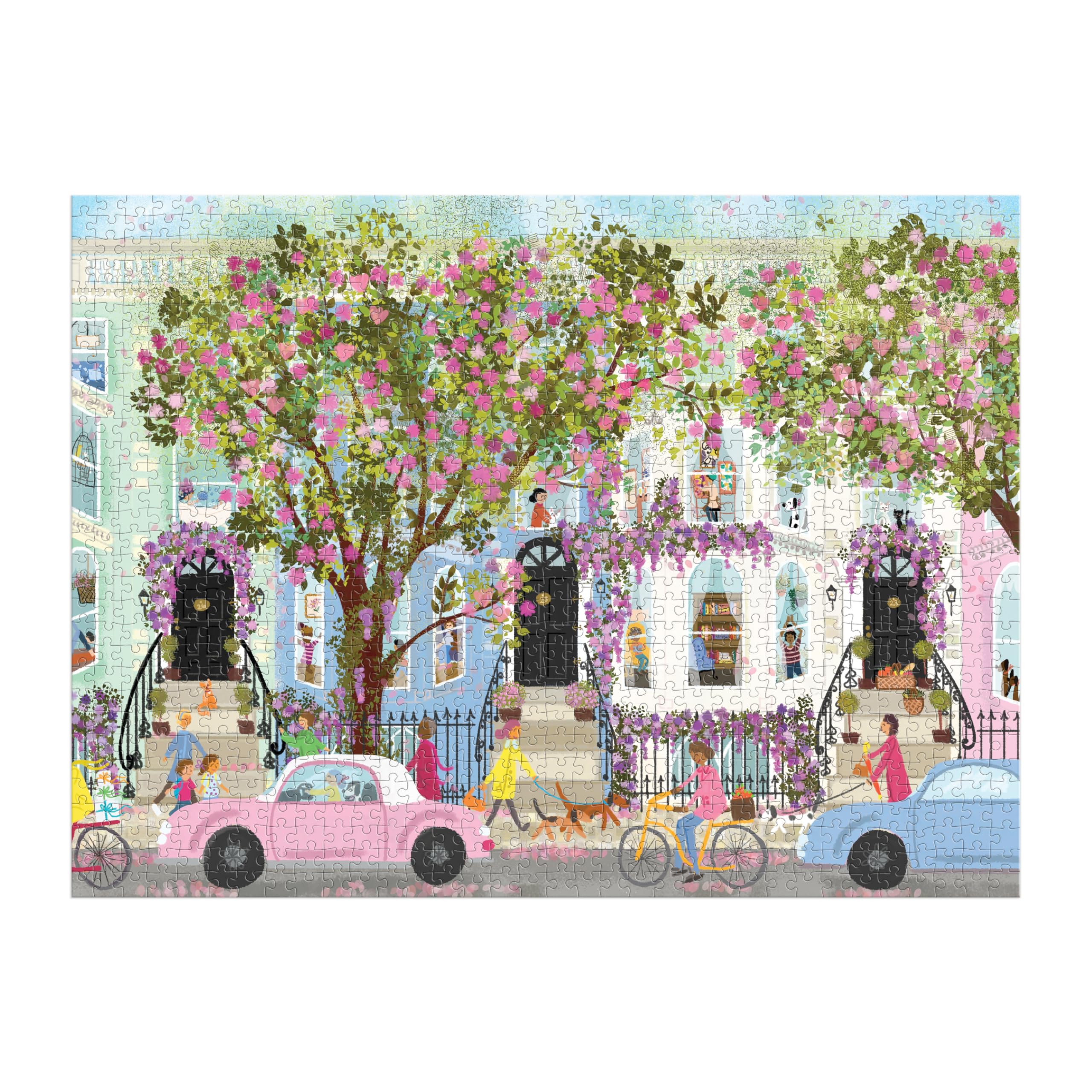 Galison Springtime Terrace Puzzle - Joy Laforme Art | 1000 Pieces | 20 x 20 Inches 6