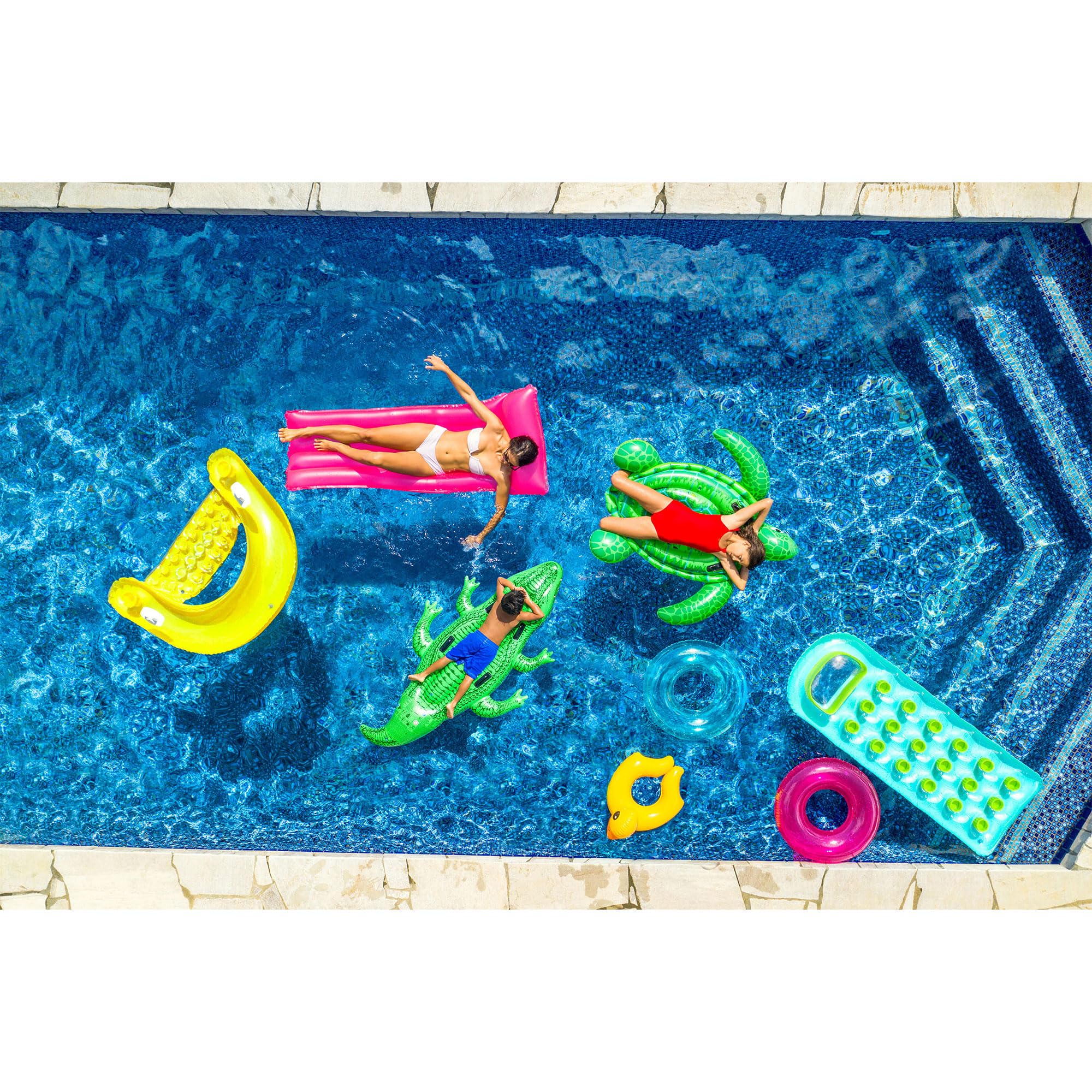 Intex Jakabel Kids Pool Toy Sit N Float Inflatable Chair for Children | Weather Resistant | 152x99cm 6