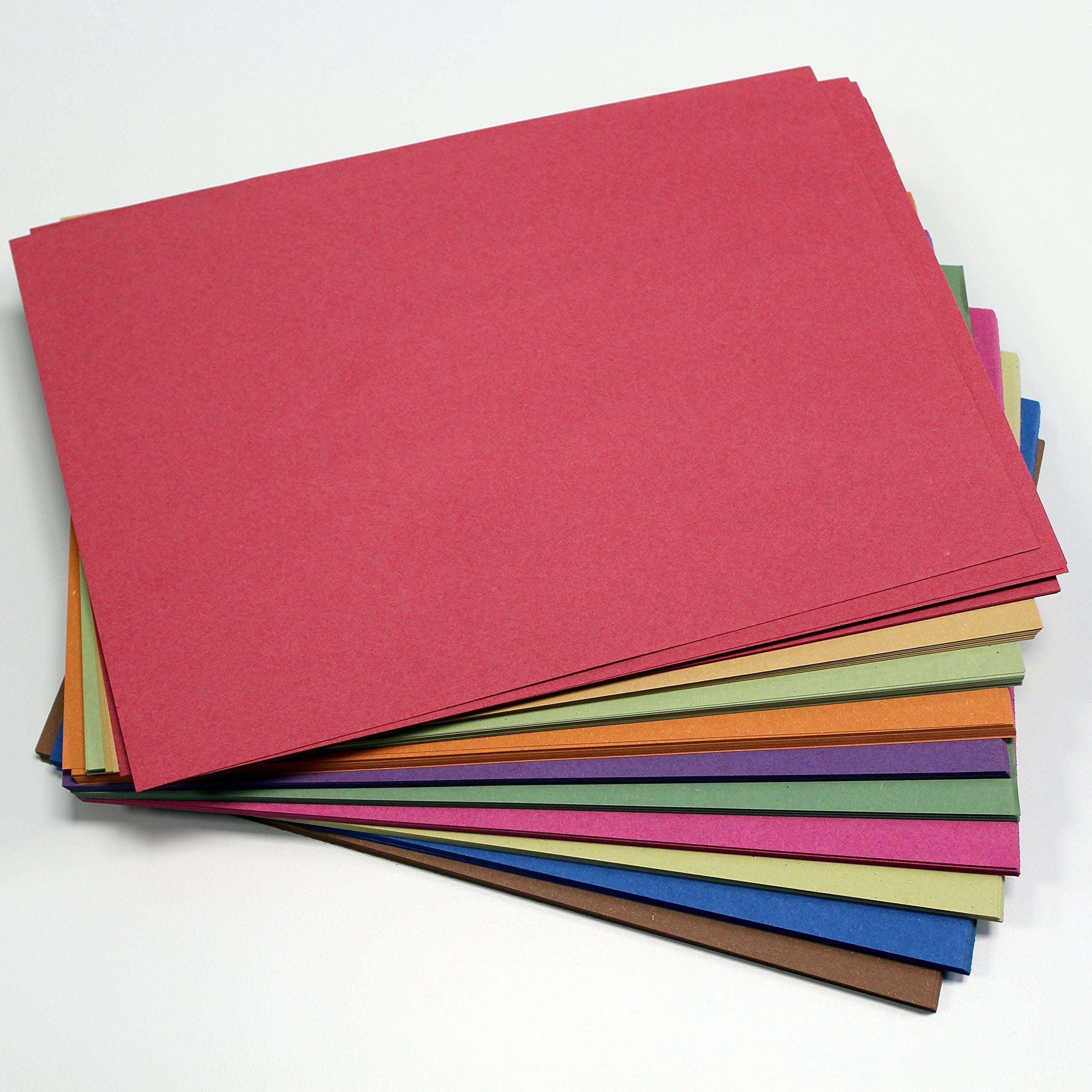 Be Creative A4 Recycled Sugar Paper - 250 Sheets in 10 Bright Assorted Colours | 100gsm 1