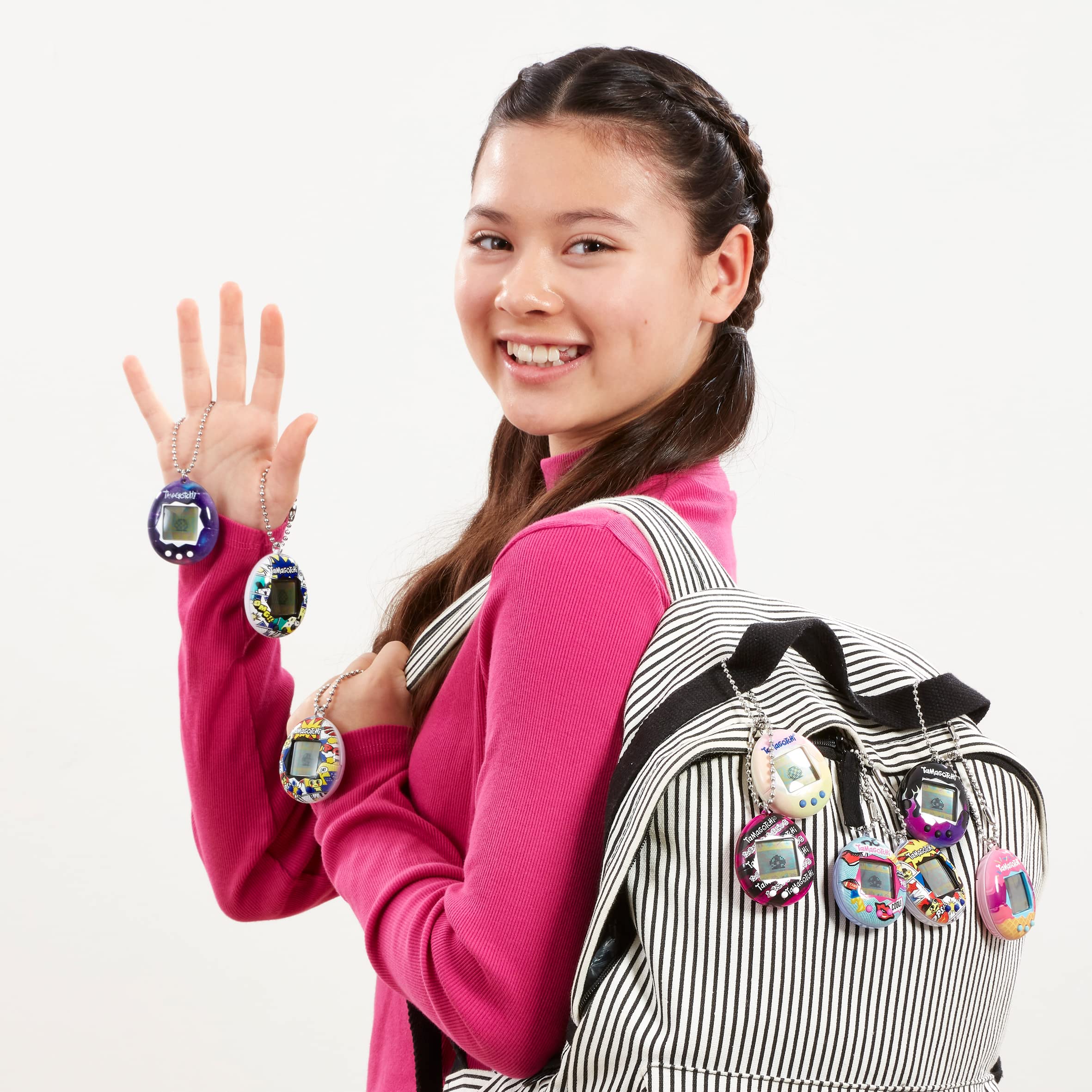 Bandai Tamagotchi Original Lots of Love Shell - Retro Electronic Pet Toy for Kids & Adults 6