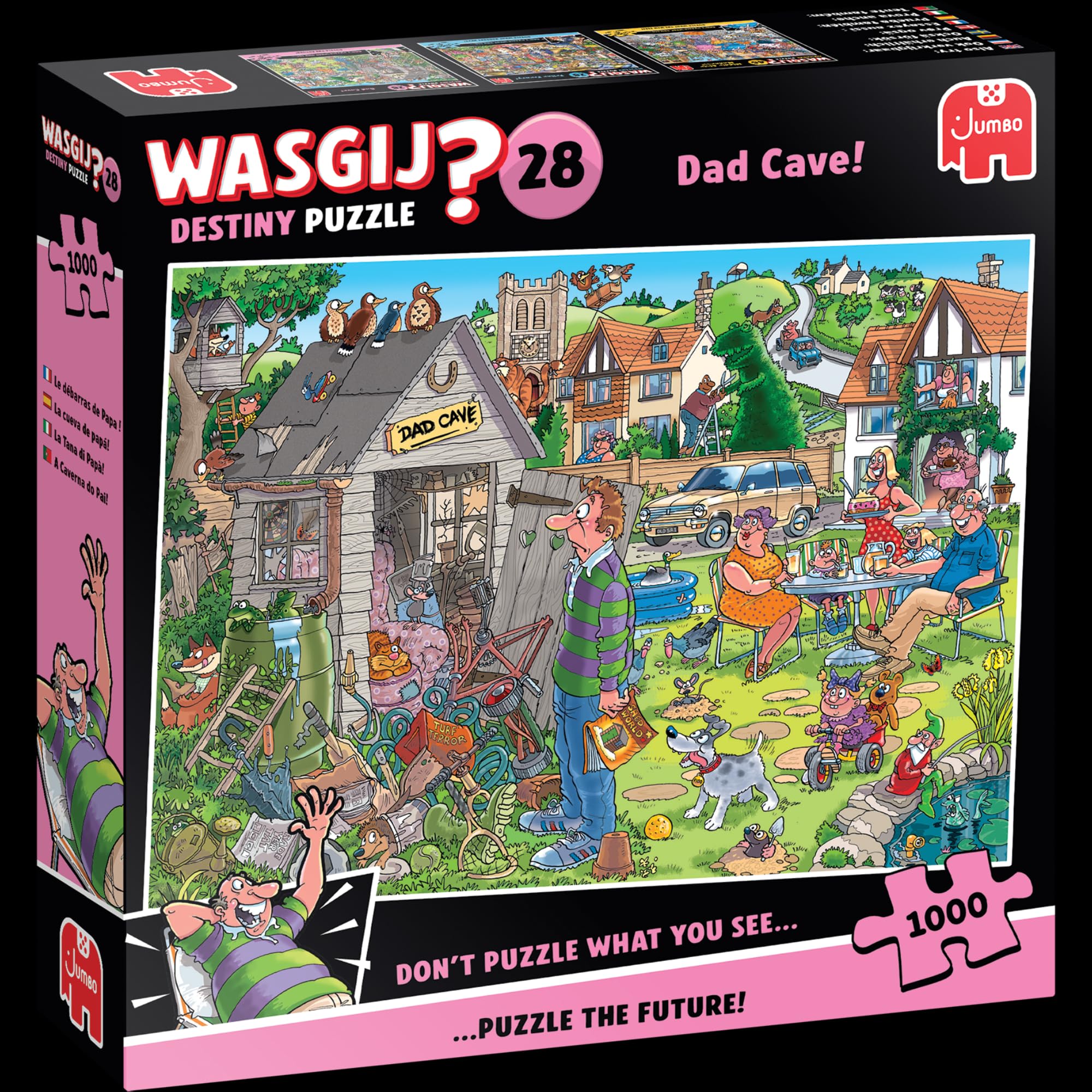 Wasgij Destiny 28: Dad Cave - 1000 Piece Puzzle for Adults 3