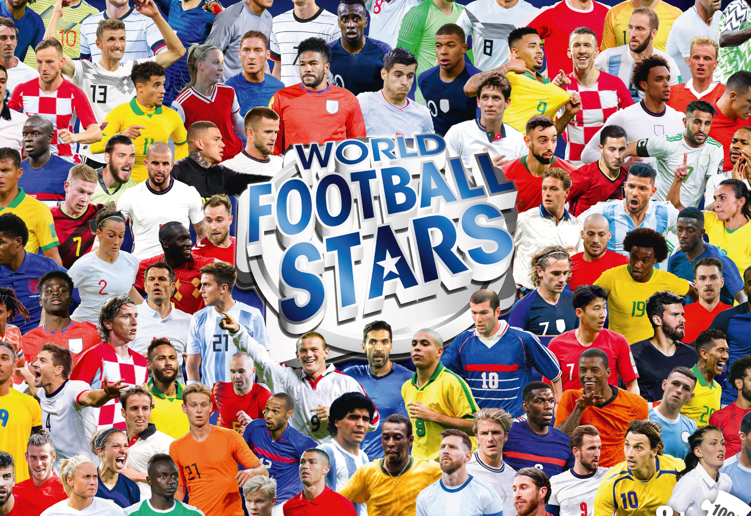 Winning Moves World Football Stars Jigsaw Puzzle - 1000 Pieces | Features Kane, Pelé, Maradona 6