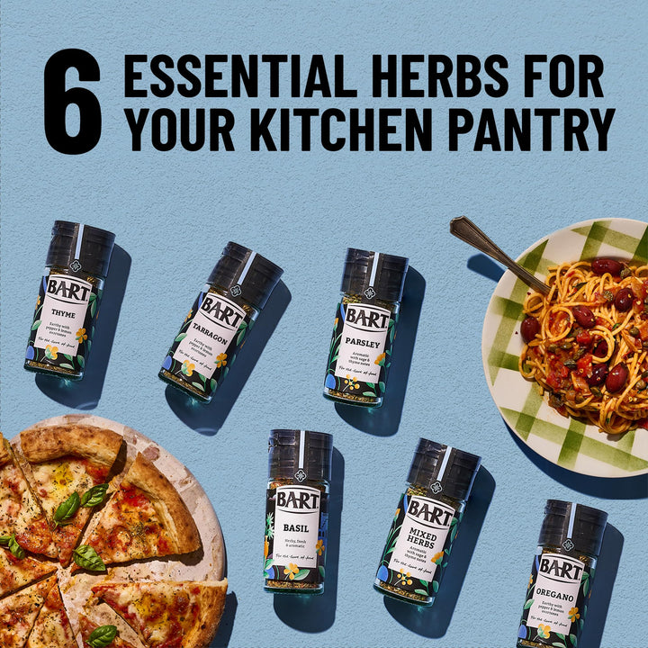BART Essential Herbs Bundle - Thyme, Oregano, Basil, Parsley, Mixed Herbs & Tarragon