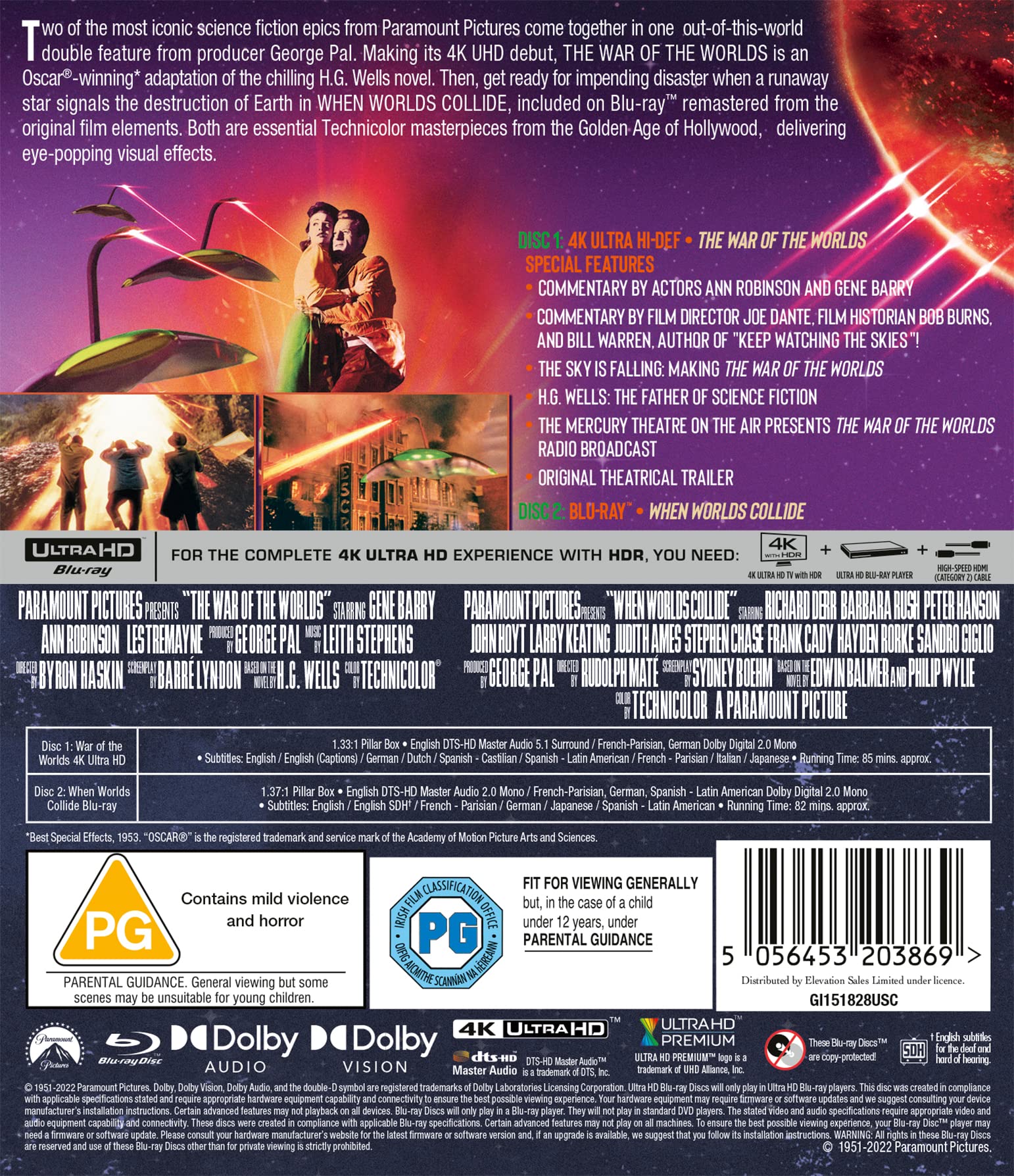 The War of the Worlds (1953) & When Worlds Collide [4K UHD + Blu-ray] 3