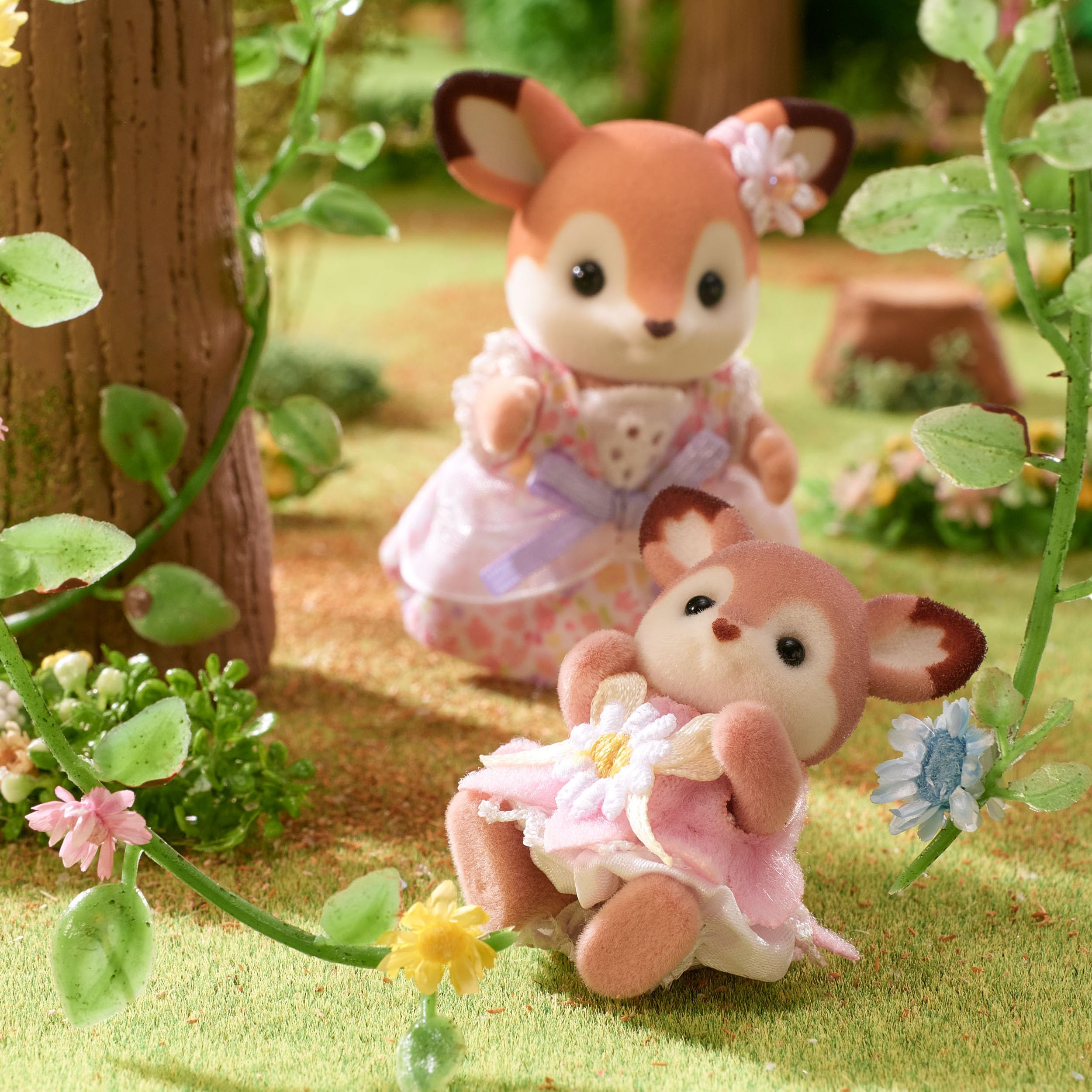 Sylvanian Families Deer Babies Floral Swing Set 5801 | Ages 3+ 6