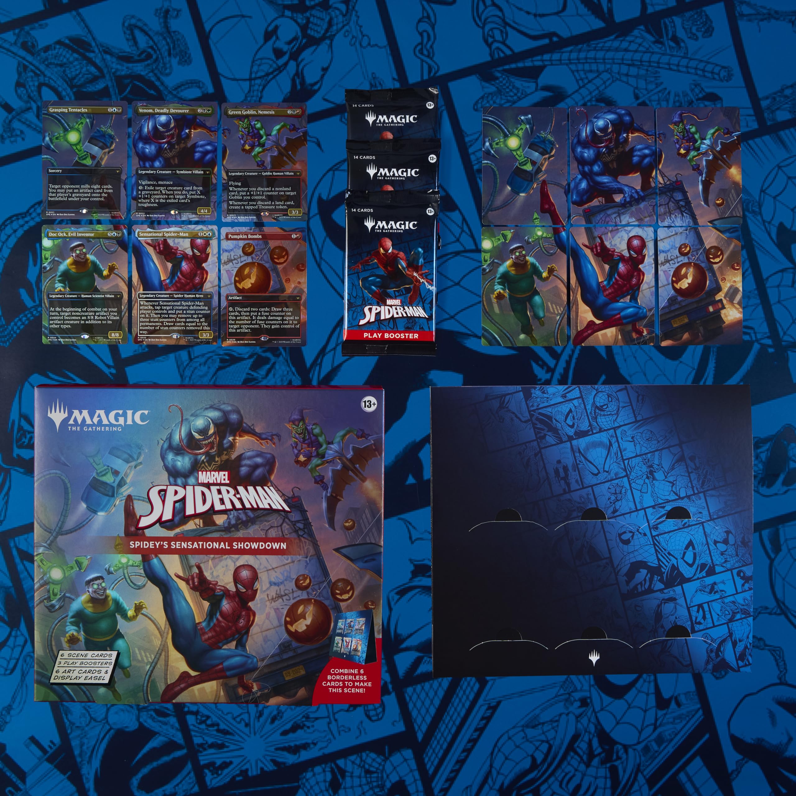 Magic: The Gathering - Marvel's Spider-Man Scene Box: Spidey's Sensational Showdown | Collectible Card Game Booster Pack 7