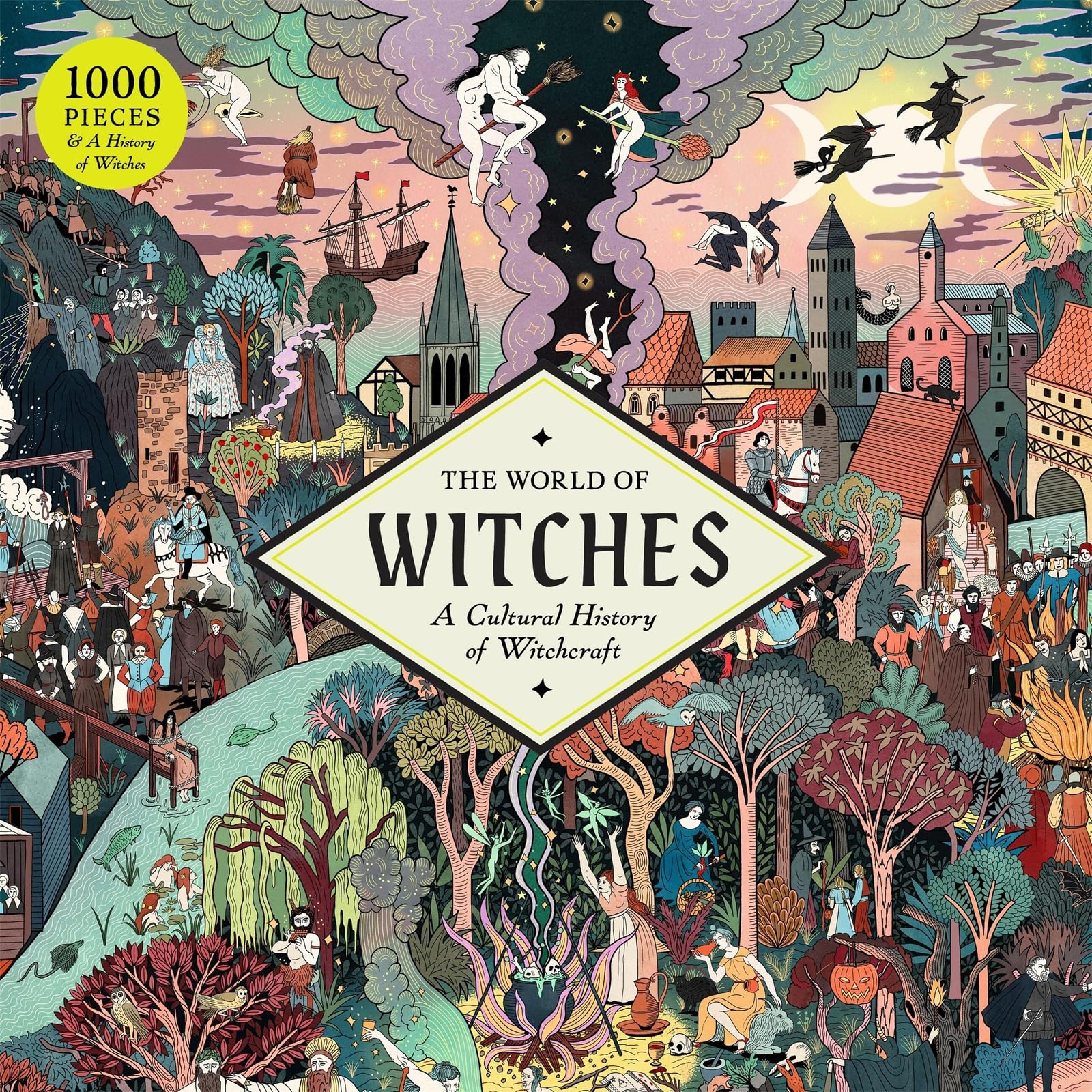Laurence King The World of Witches Jigsaw Puzzle - 1000 Pieces | 19 x 27 Inches