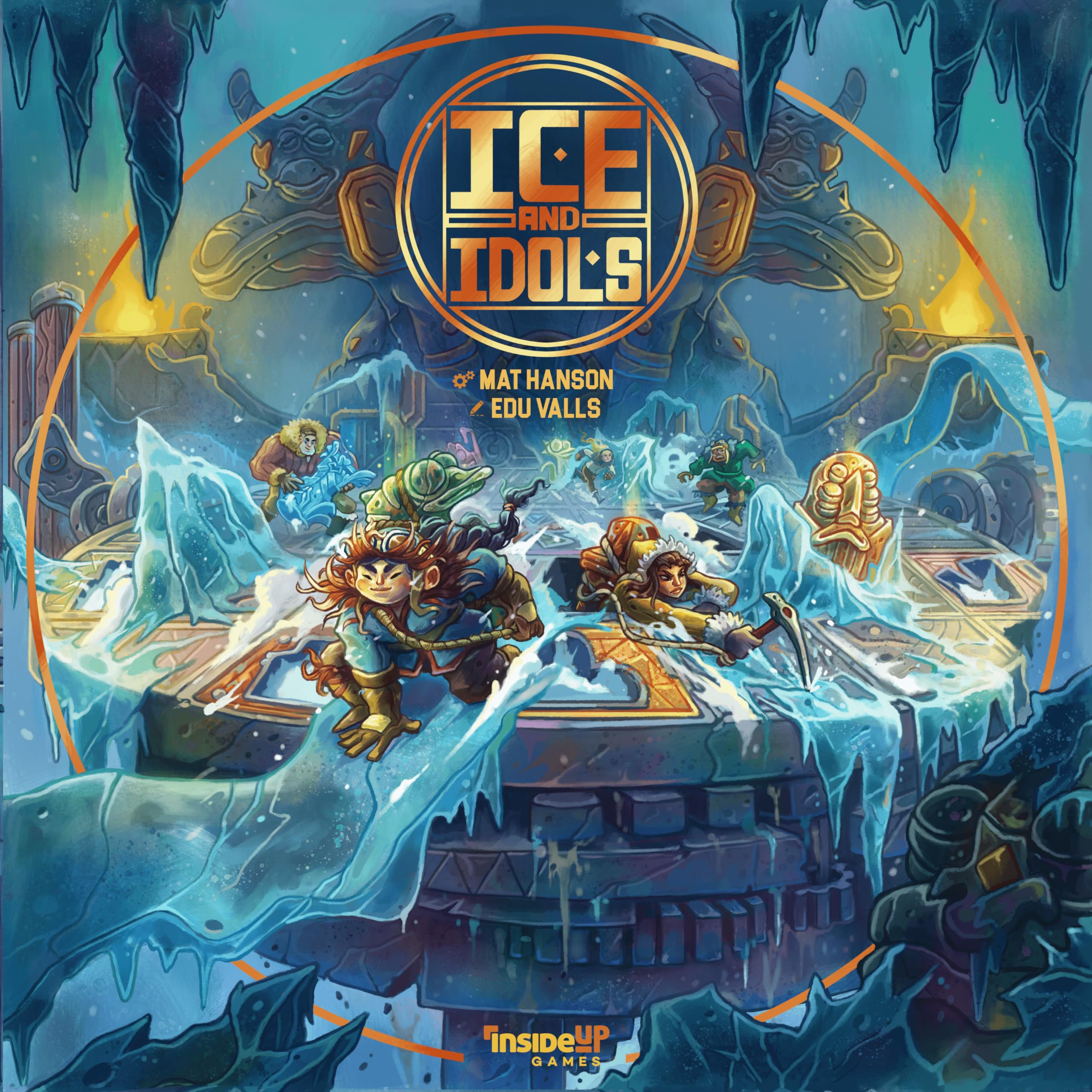 Inside Up Games Ice and Idols Board Game | Pick Up and Deliver, Strategy | 2-4 Players | 45 Min