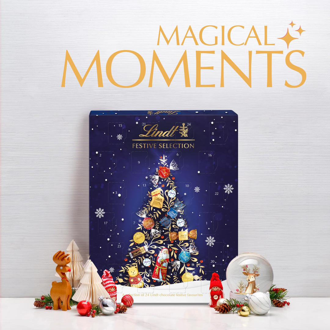 Lindt Festive Selection Advent Calendar 2025 – 24-Day Chocolate Countdown, 289g