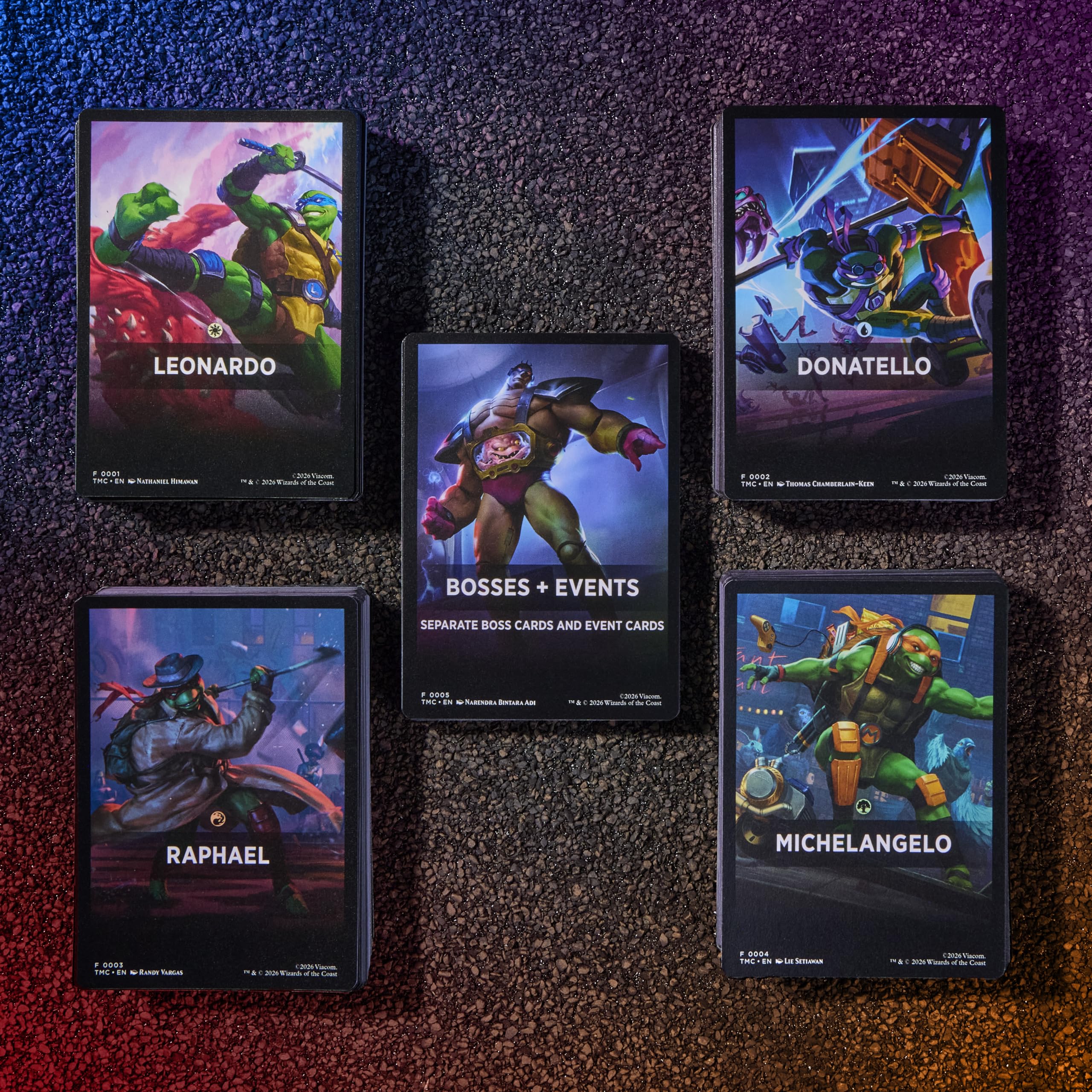 Magic: The Gathering Turtle Team-Up Co-op Strategy Set | 4 Hero Decks | Adult Unisex 3