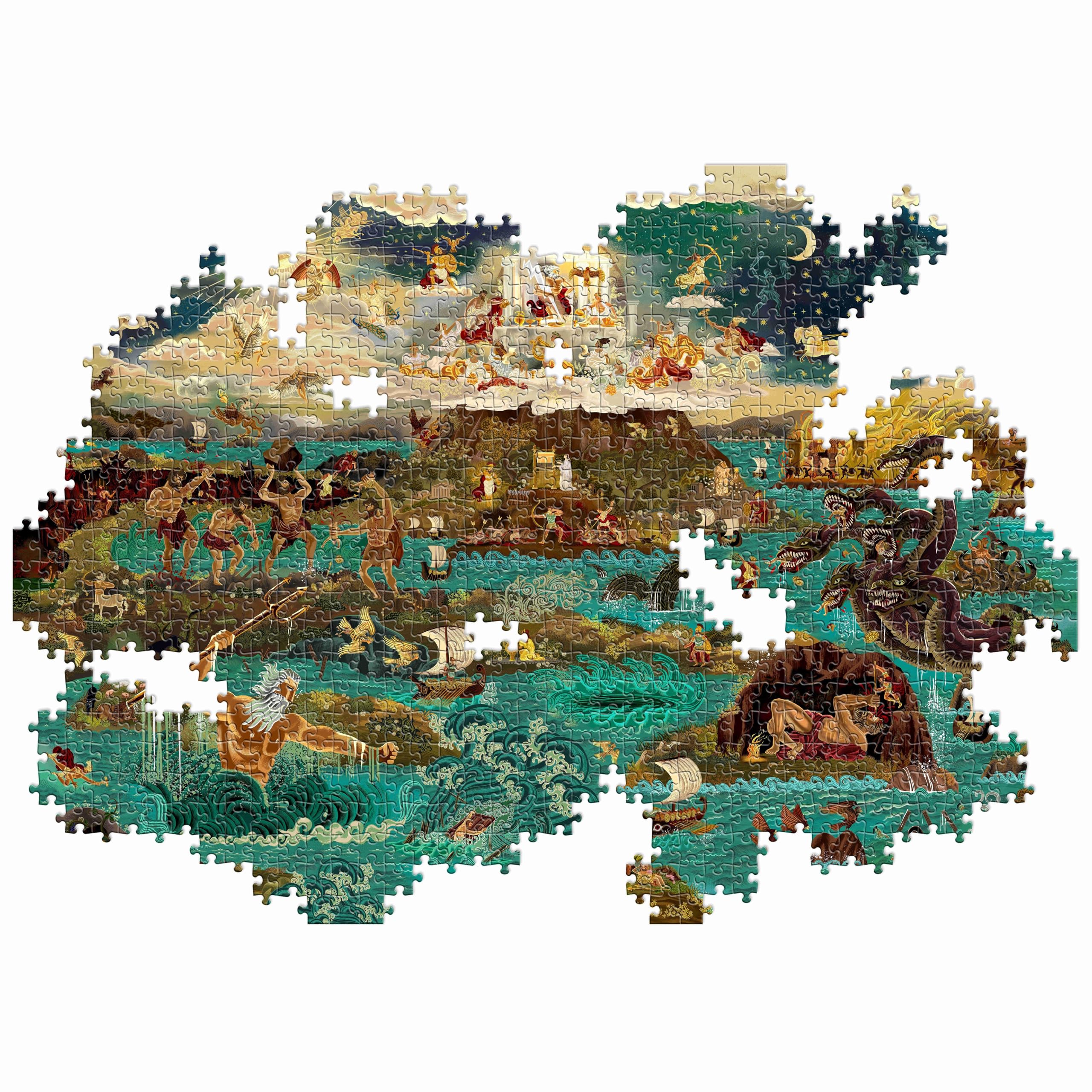 Laurence King The World of the Odyssey & Other Greek Myths Jigsaw Puzzle - 1000 Pieces | 19 x 27 inches 2