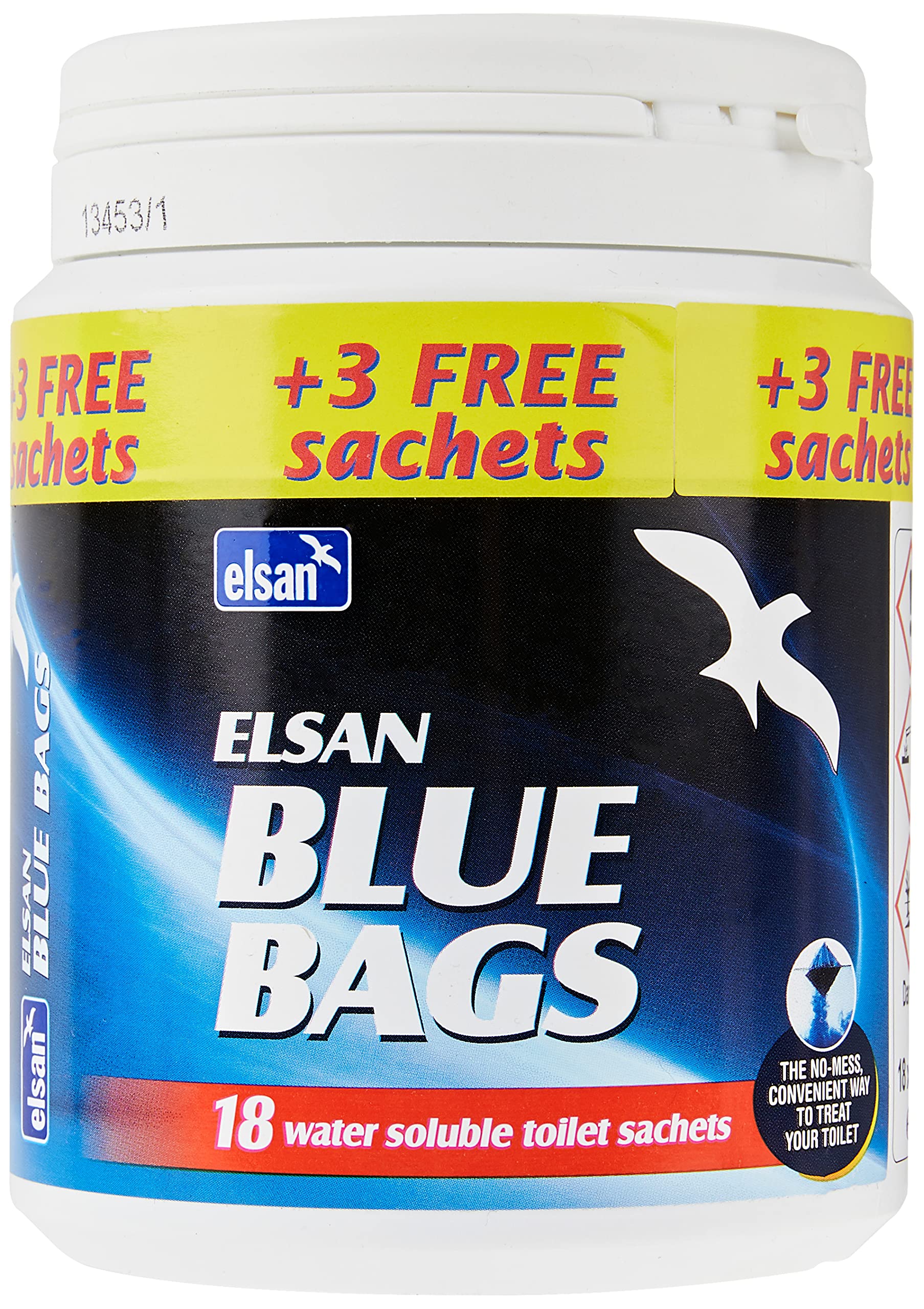 Elsan BAGS Chemical Toilet Bags - Blue | 21 Count | Concentrated Powder