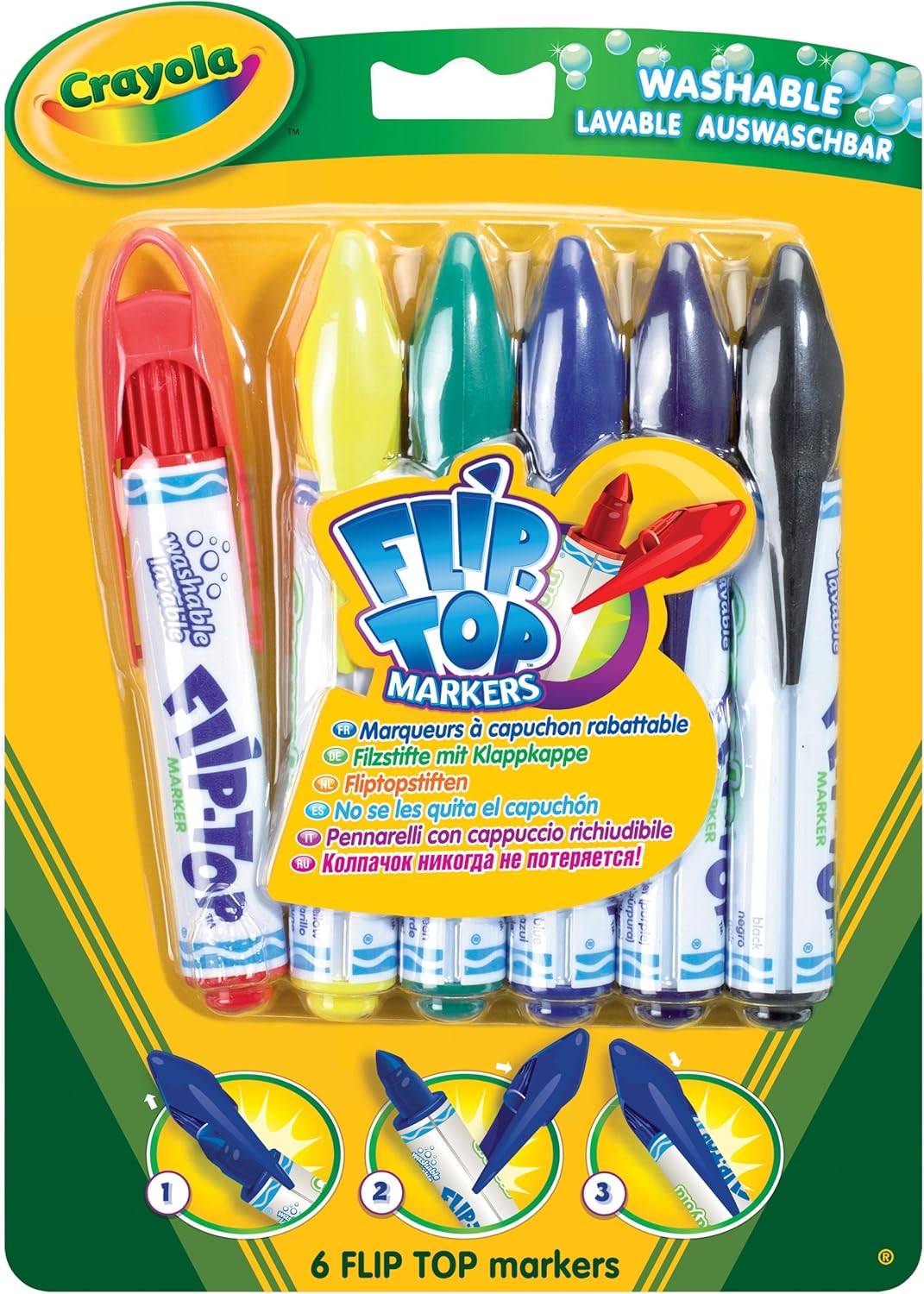 Crayola Flip Top Markers - Multi-color Marker Set (833200)