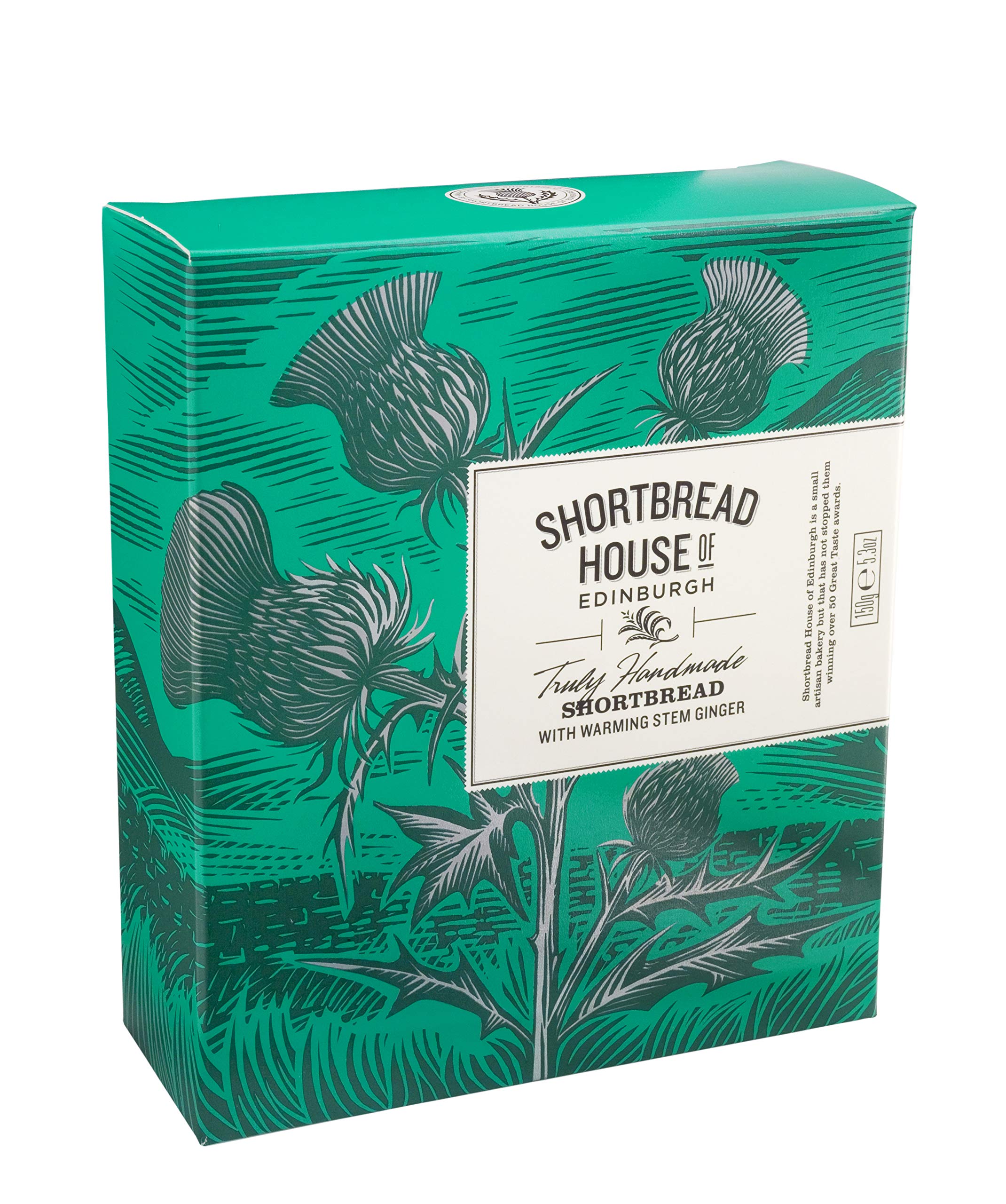 Shortbread House of Edinburgh Handmade Mini Shortbread Biscuits with Warming Stem Ginger, 150g 6