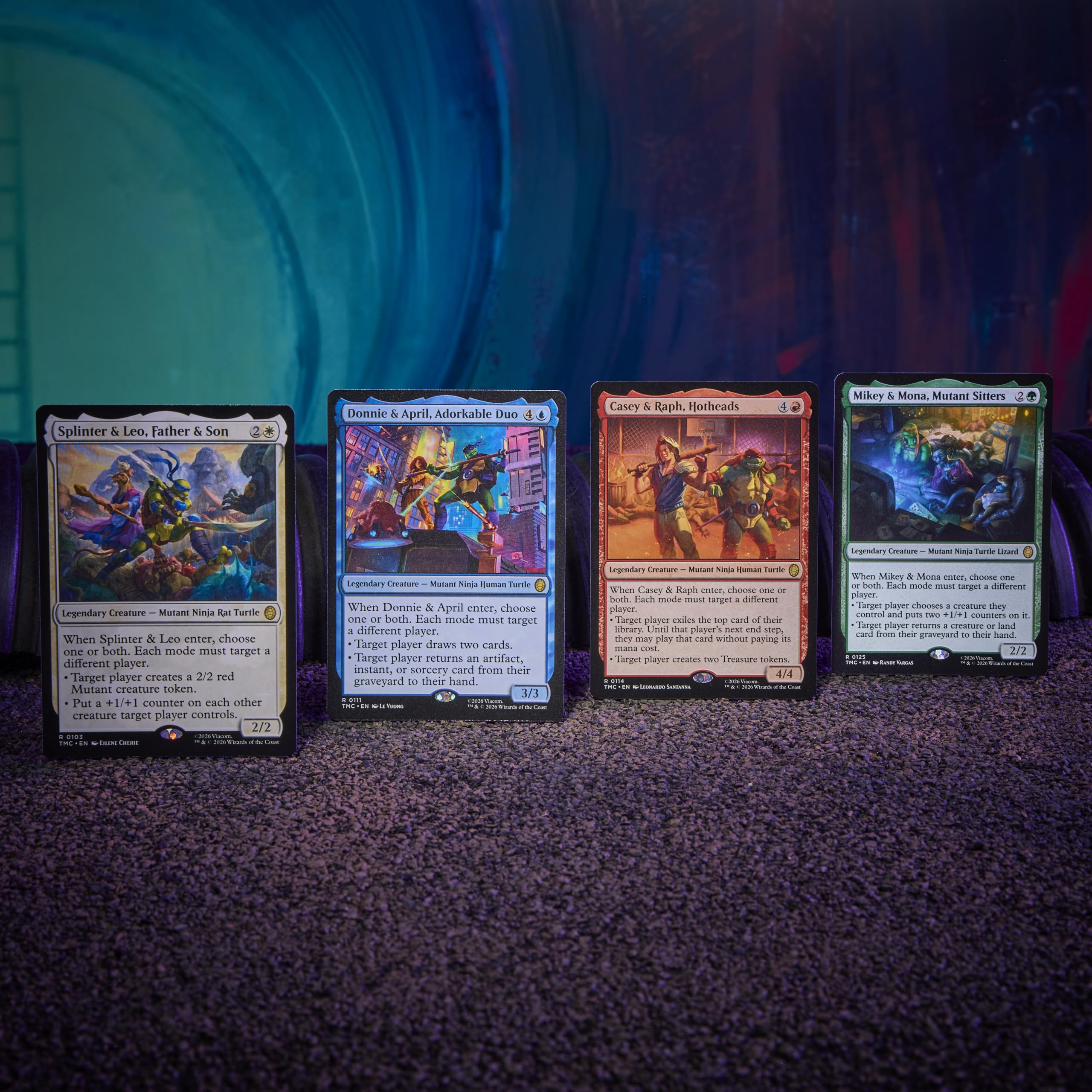 Magic: The Gathering Turtle Team-Up Co-op Strategy Set | 4 Hero Decks | Adult Unisex 4