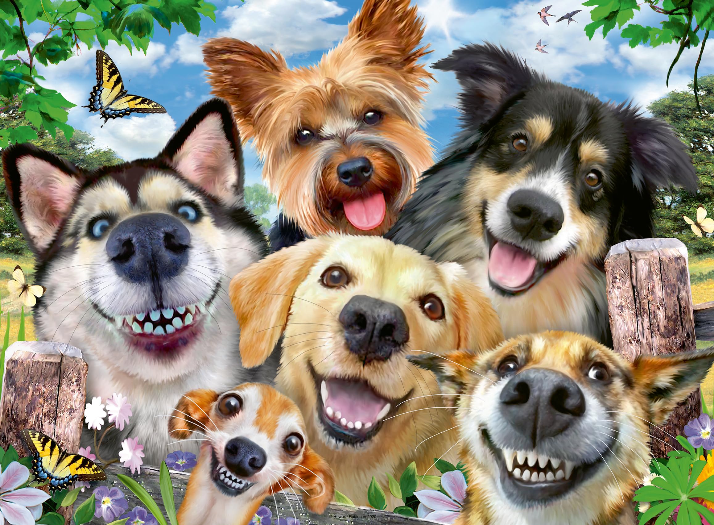 Ravensburger Selfies Dogs' Delight Jigsaw Puzzle - 500 Pieces | Ages 10+ | 49x36cm