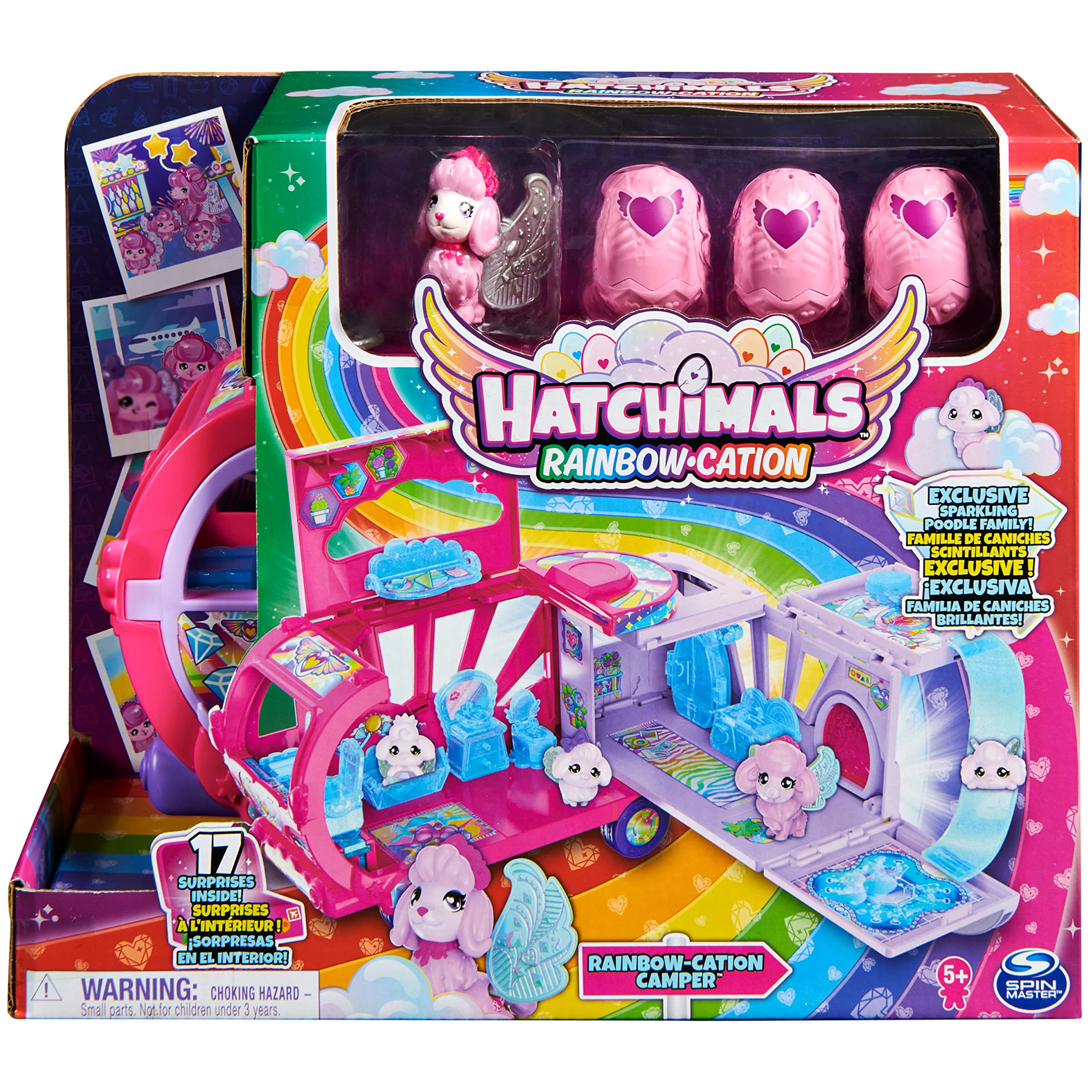 Hatchimals CollEGGtibles Rainbow-cation Camper mit 6 funkelnden Pudeln – ab 5 Jahren