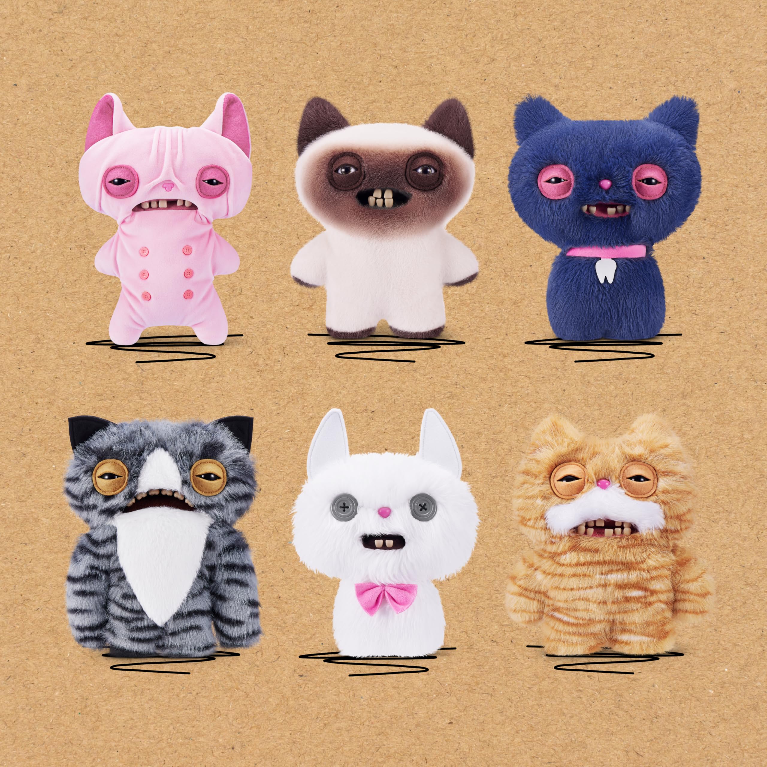 Fuggler Alley Cats 9-Inch Plush Toy (Cheezee) Grey by ZURU – Funny Ugly Mon 6