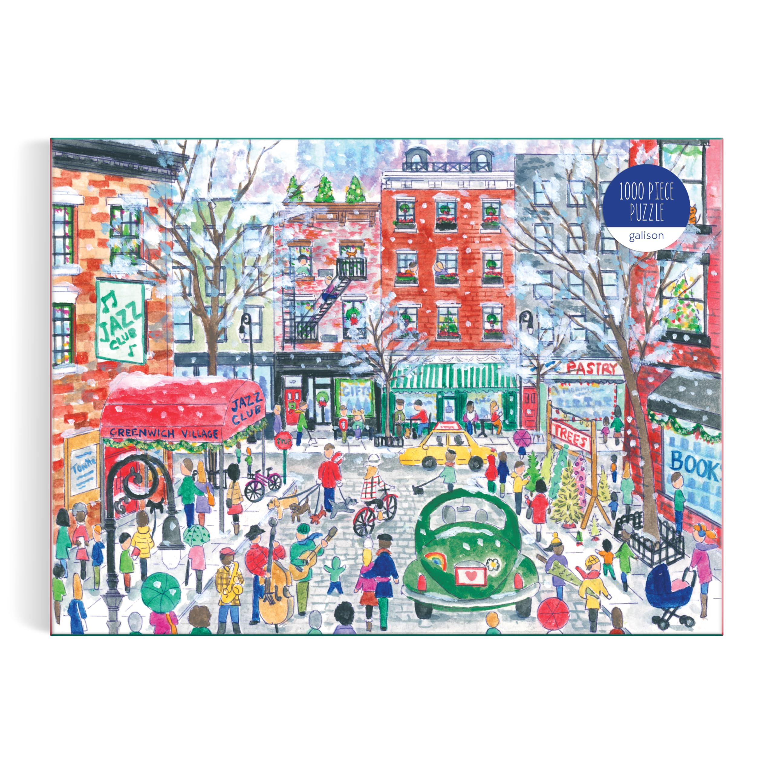 Galison Christmas in Greenwich Village – 1000 Piece Michael Storrings Jigsaw Puzzle 13