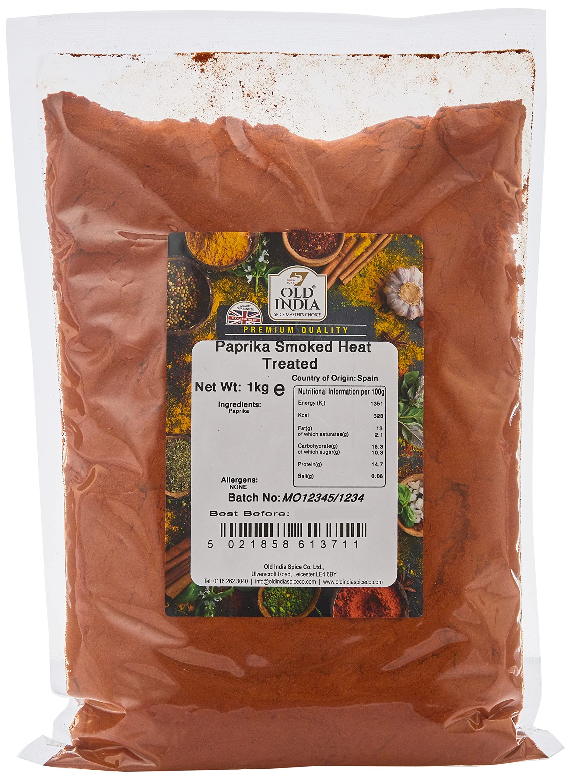 Old India Smoked Heat Treated Paprika Powder | 1kg Natural & Additive Free Seasoning 1