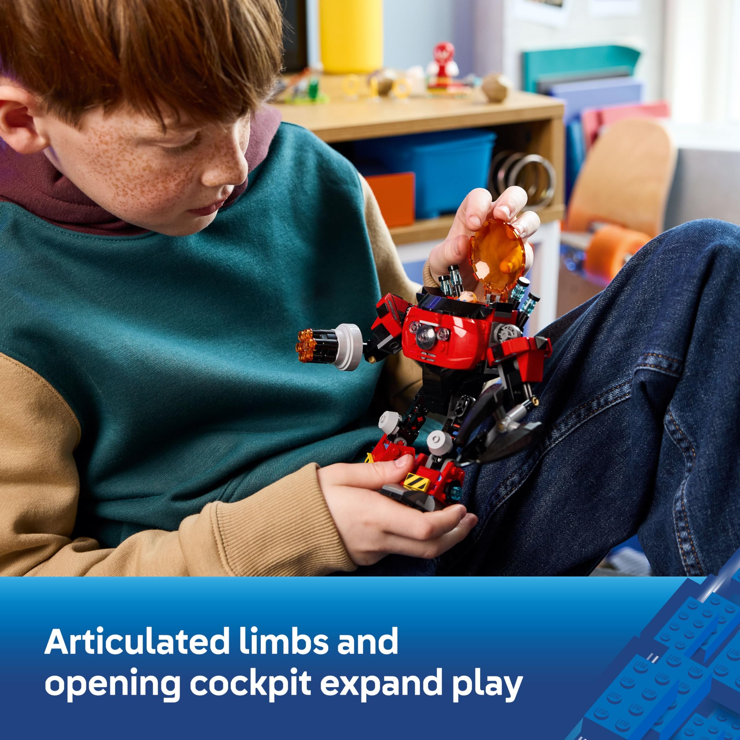 LEGO Sonic the Hedgehog Knuckles vs. Dr. Eggman Egg Crusher Mech Building Set 77005 for Ages 8+ 5